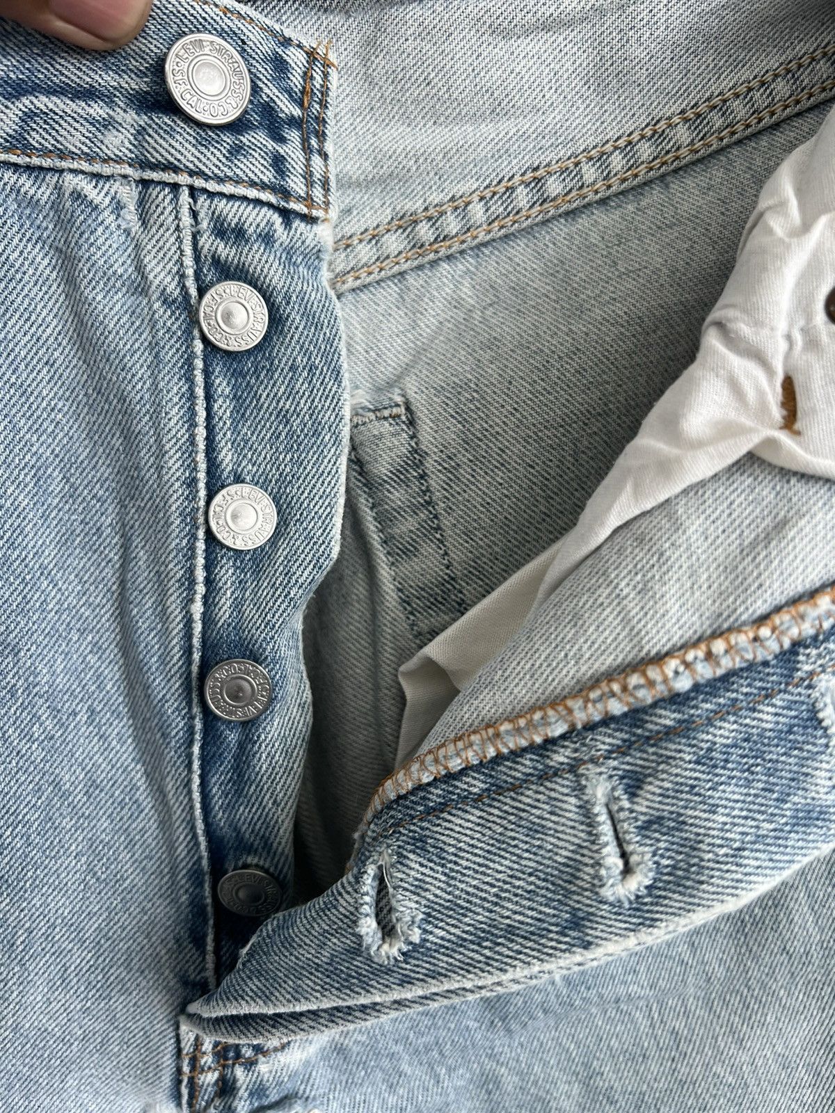 Levi's Levis 501 Button 553 Made in USA Denim Jeans Size US 32 / EU 48 - 5 Thumbnail