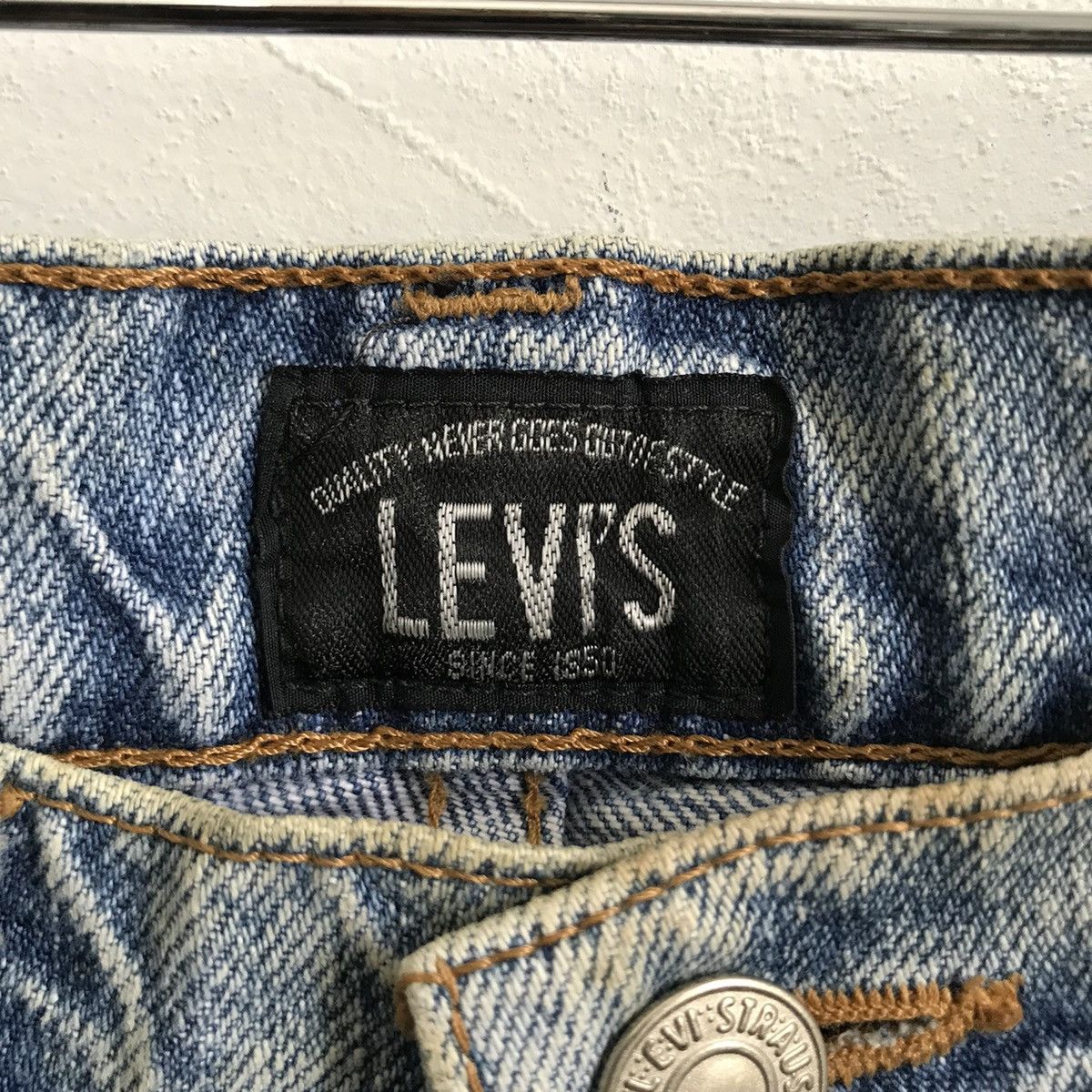 Levi's Vintage LeVis Big E Black Label Jeans Denim JN1 Size US 30 / EU 46 - 4 Thumbnail