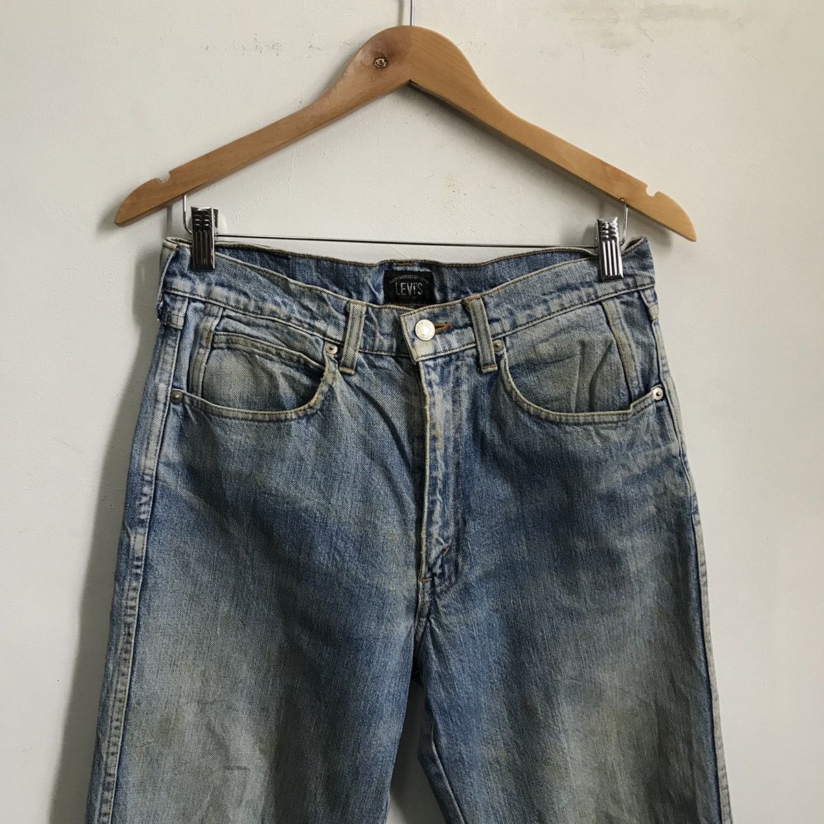 Levi's Vintage LeVis Big E Black Label Jeans Denim JN1 Size US 30 / EU 46 - 3 Thumbnail