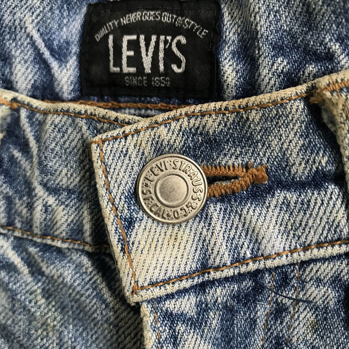 Levi's Vintage LeVis Big E Black Label Jeans Denim JN1 Size US 30 / EU 46 - 5 Thumbnail