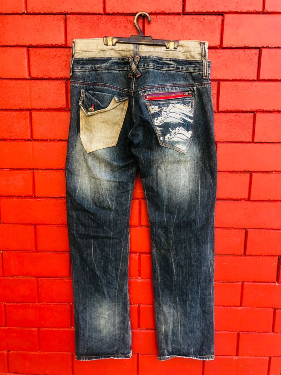 Japanese Brand × Vintage Vintage Japanese Designer Fashion Style Denim Jeans Size US 31 - 1 Thumbnail