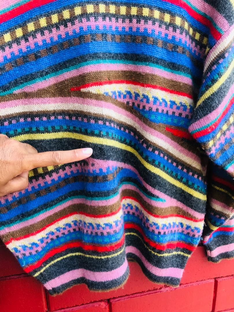 Japanese Brand × Vintage Vintage Japanese Designer Fashion Style Multicolour Knit Size US M / EU 48-50 / 2 - 8 Thumbnail