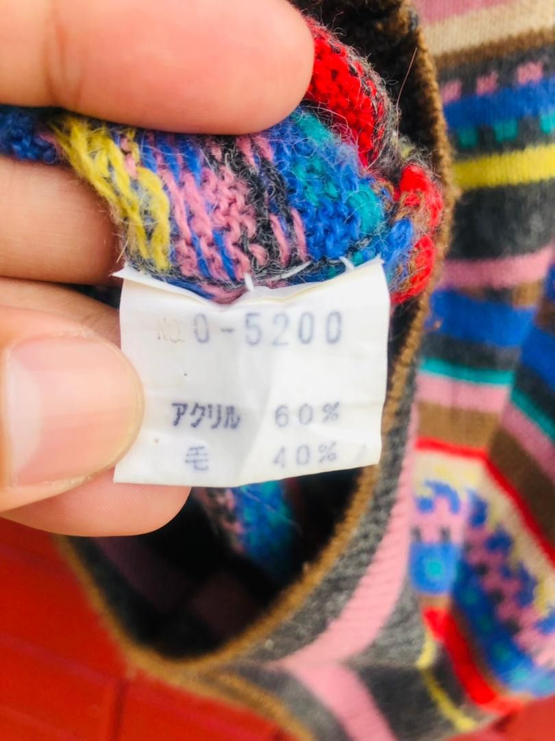 Japanese Brand × Vintage Vintage Japanese Designer Fashion Style Multicolour Knit Size US M / EU 48-50 / 2 - 6 Thumbnail