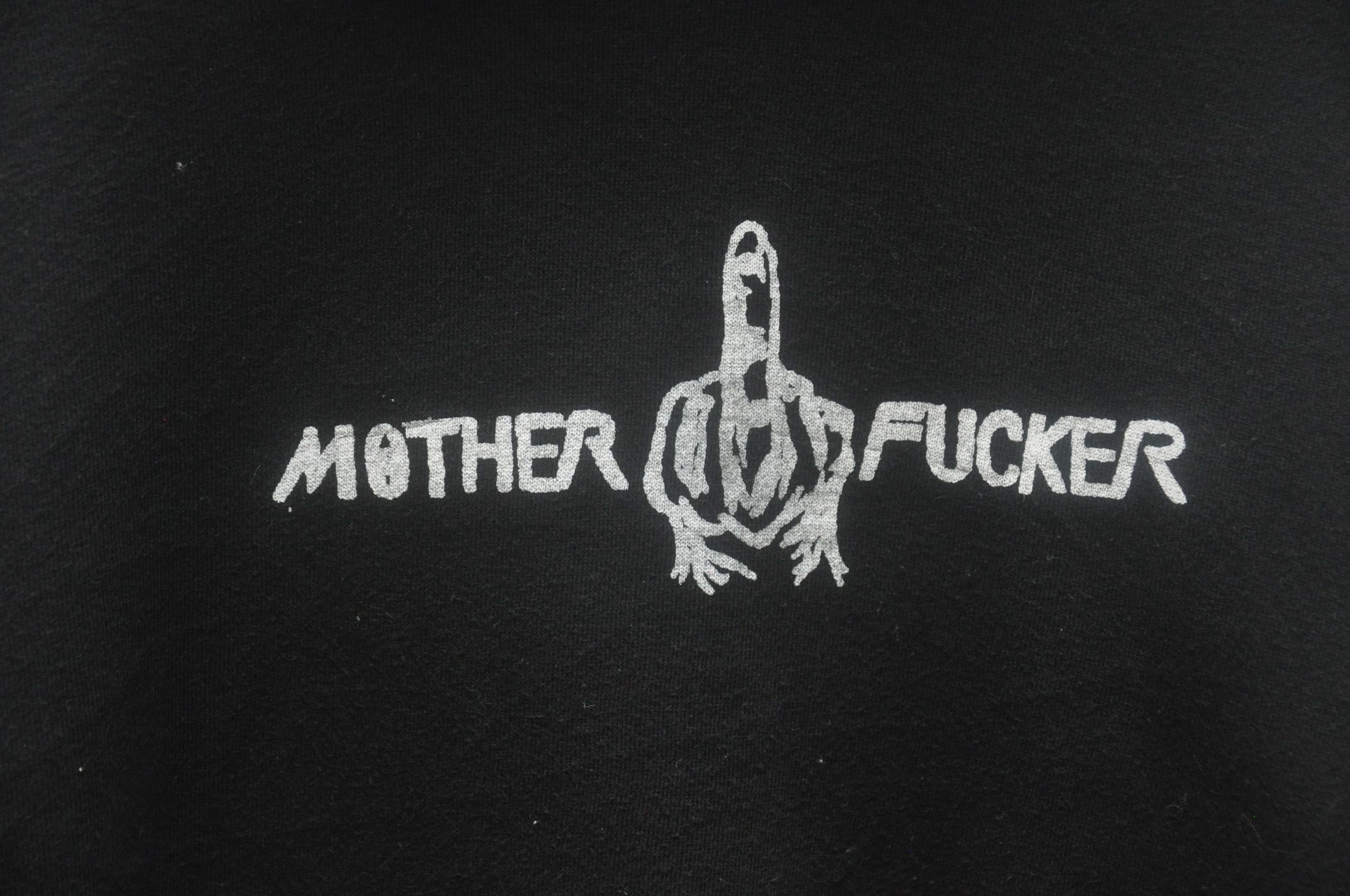 Japanese Brand × Vintage Vintage Mother Fucker Hoodie Travis Scott Fashion Style Size US XL / EU 56 / 4 - 4 Thumbnail