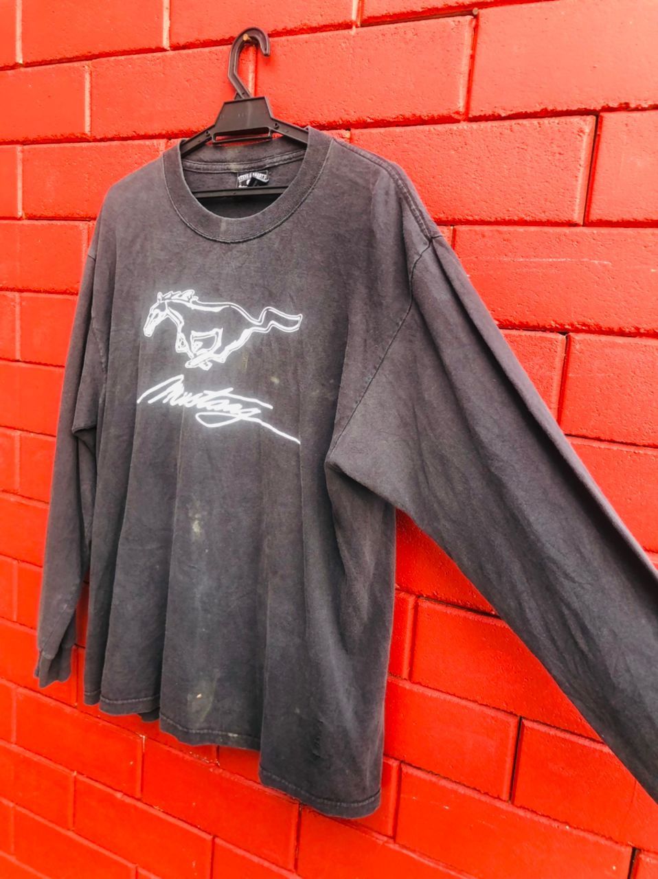 Japanese Brand × Mustang × Vintage Vintage Mustang Big Logo Motorsport Long Sleeve Size US L / EU 52-54 / 3 - 5 Thumbnail