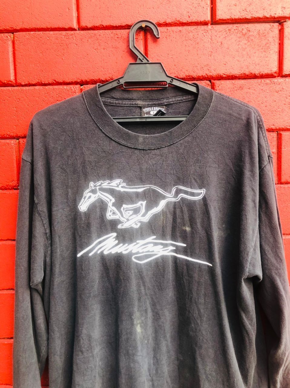 Japanese Brand × Mustang × Vintage Vintage Mustang Big Logo Motorsport Long Sleeve Size US L / EU 52-54 / 3 - 3 Thumbnail