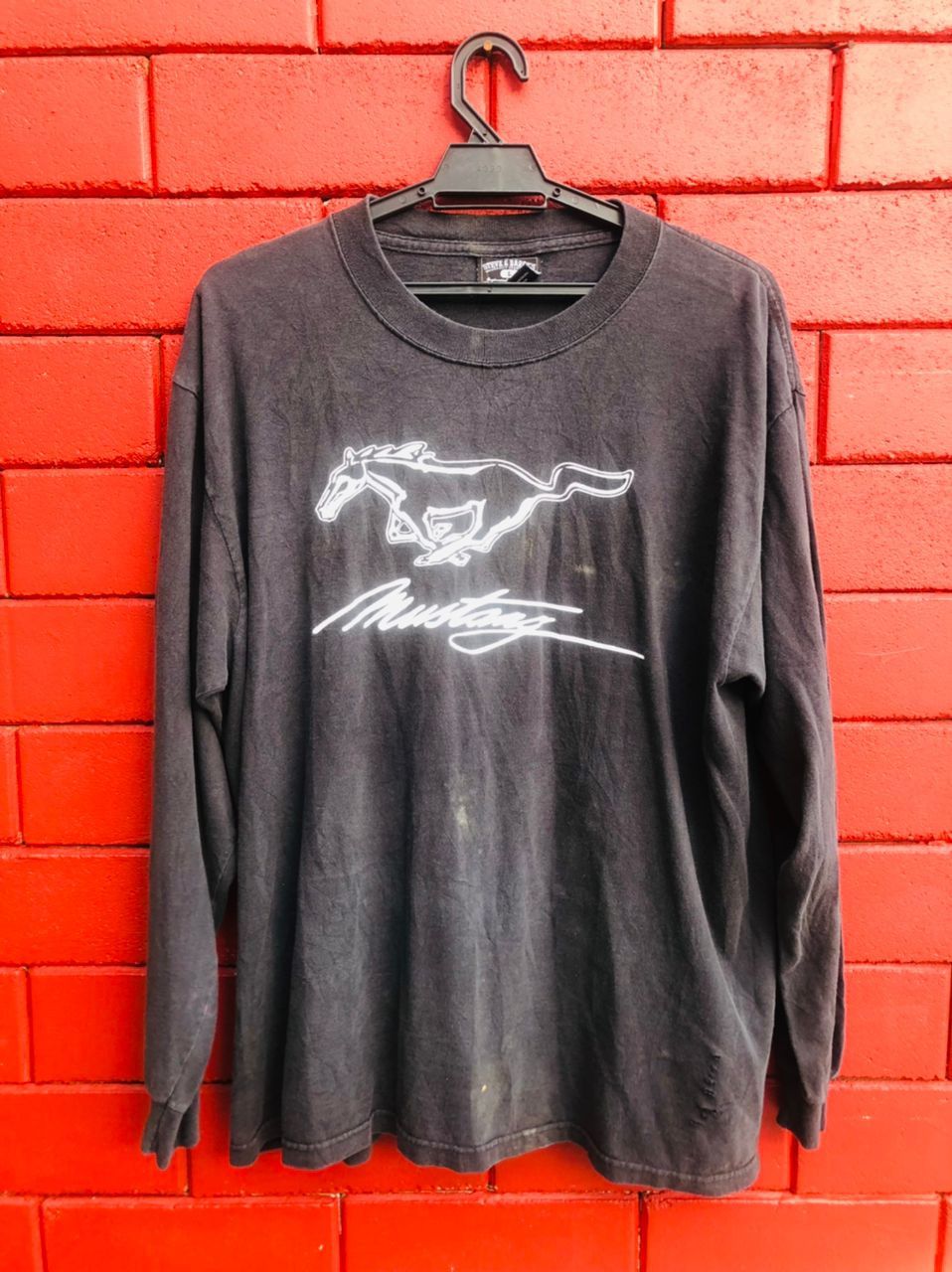Japanese Brand × Mustang × Vintage Vintage Mustang Big Logo Motorsport Long Sleeve Size US L / EU 52-54 / 3 - 1 Thumbnail