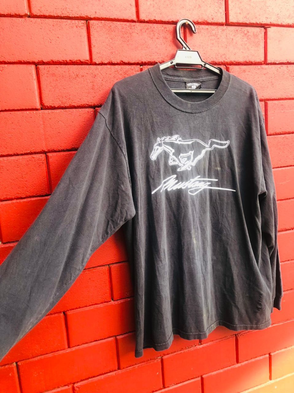 Japanese Brand × Mustang × Vintage Vintage Mustang Big Logo Motorsport Long Sleeve Size US L / EU 52-54 / 3 - 4 Thumbnail