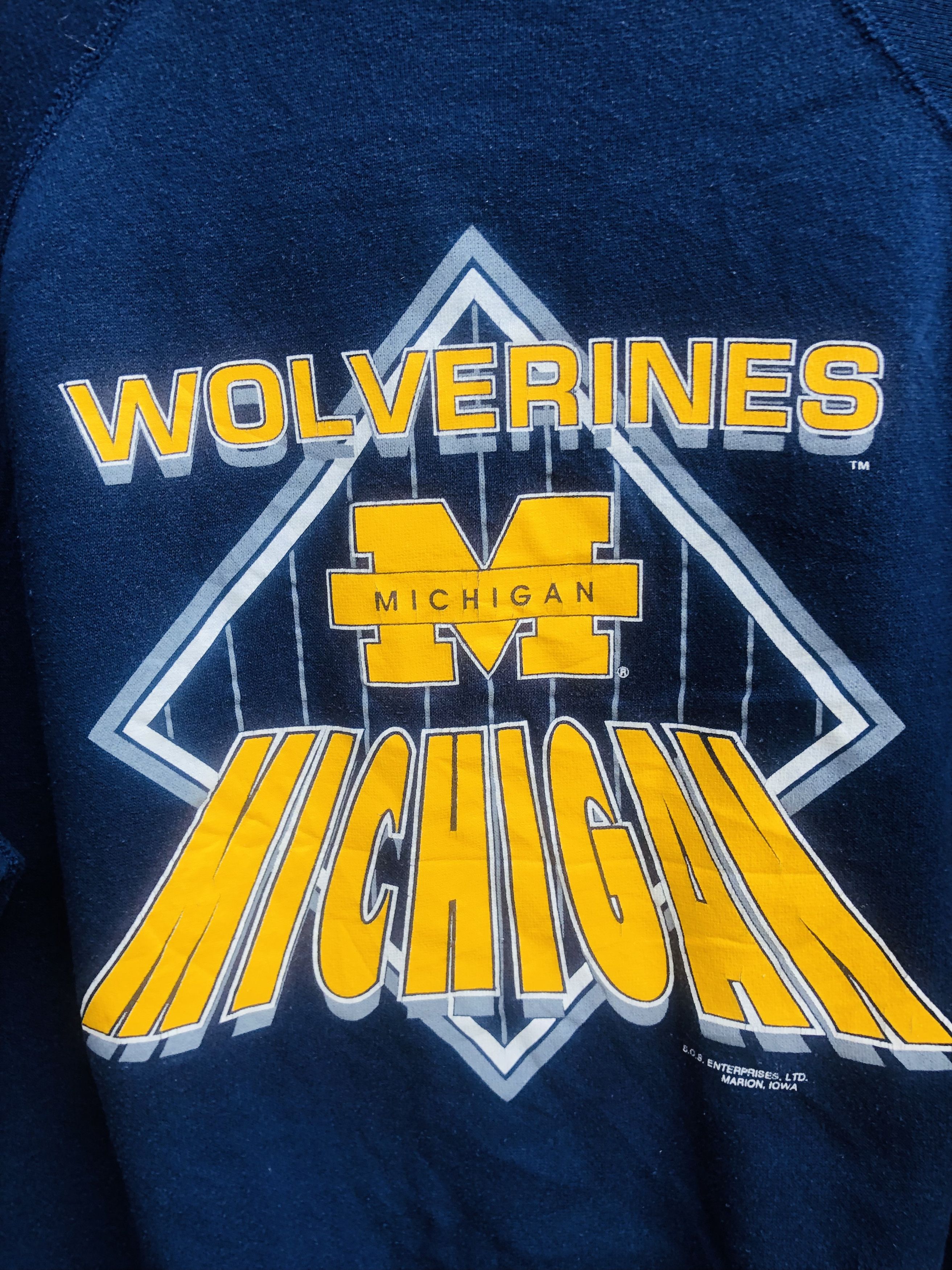 Vintage Vintage Wolvarines Michigan Designer Streetwear Fashion Size US XL / EU 56 / 4 - 4 Thumbnail
