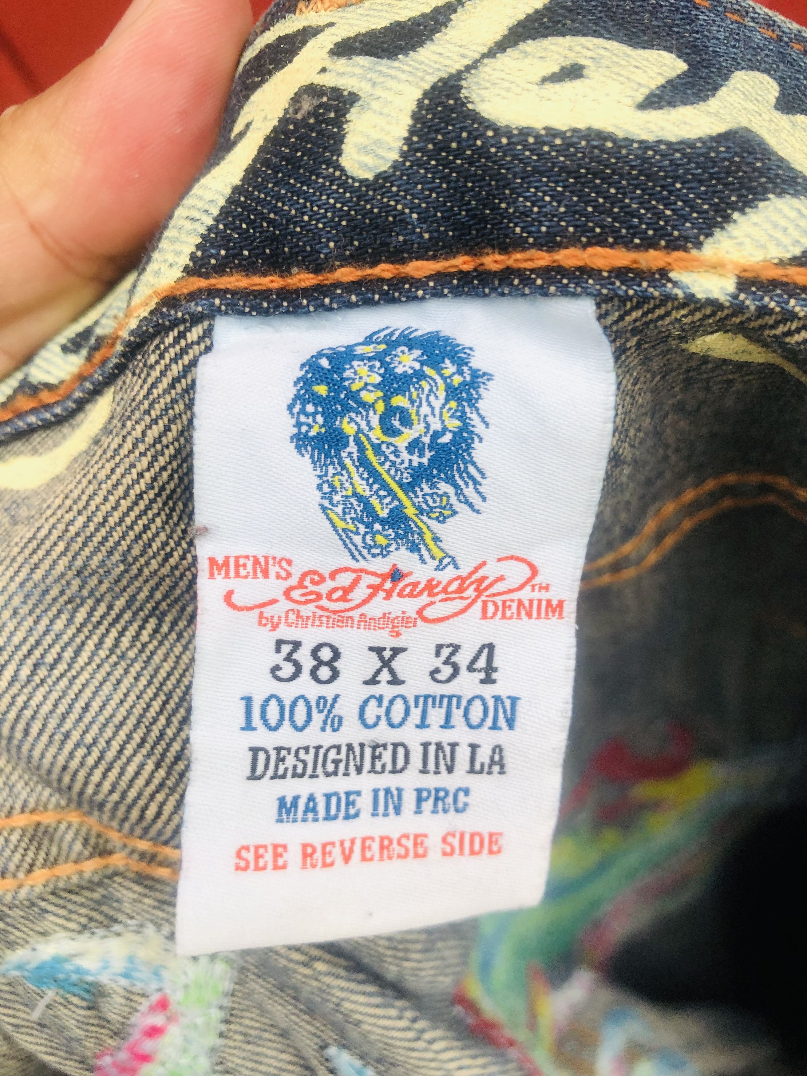 Japanese Brand × Vintage Vintage Ed Hardy Dragon Designer Streetwear Fashion Style Size US 39 - 13 Thumbnail
