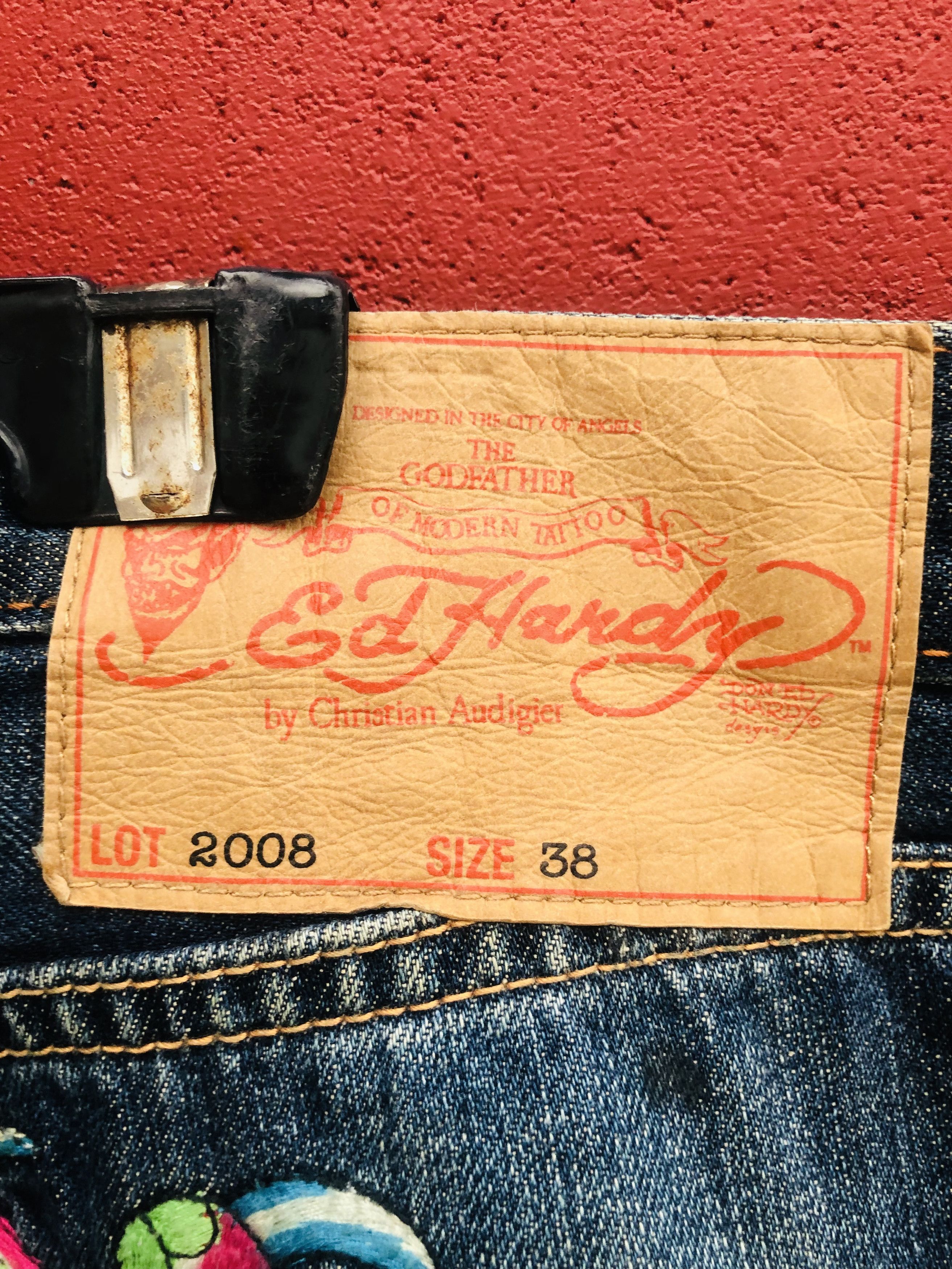 Japanese Brand × Vintage Vintage Ed Hardy Dragon Designer Streetwear Fashion Style Size US 39 - 9 Thumbnail