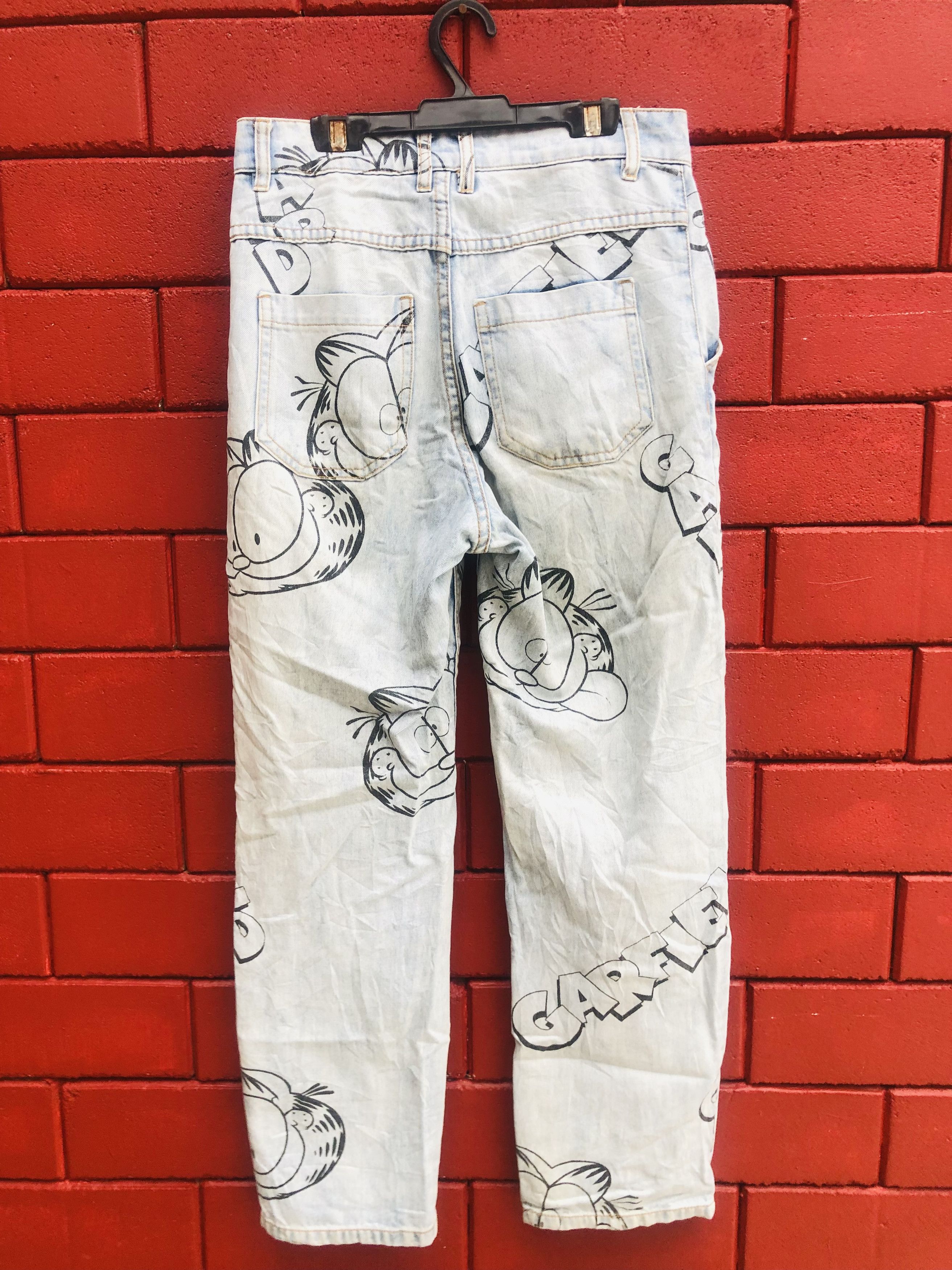 Japanese Brand × Vintage Vintage Divided Garfield Designer Fashion Style Size US 27 - 1 Thumbnail