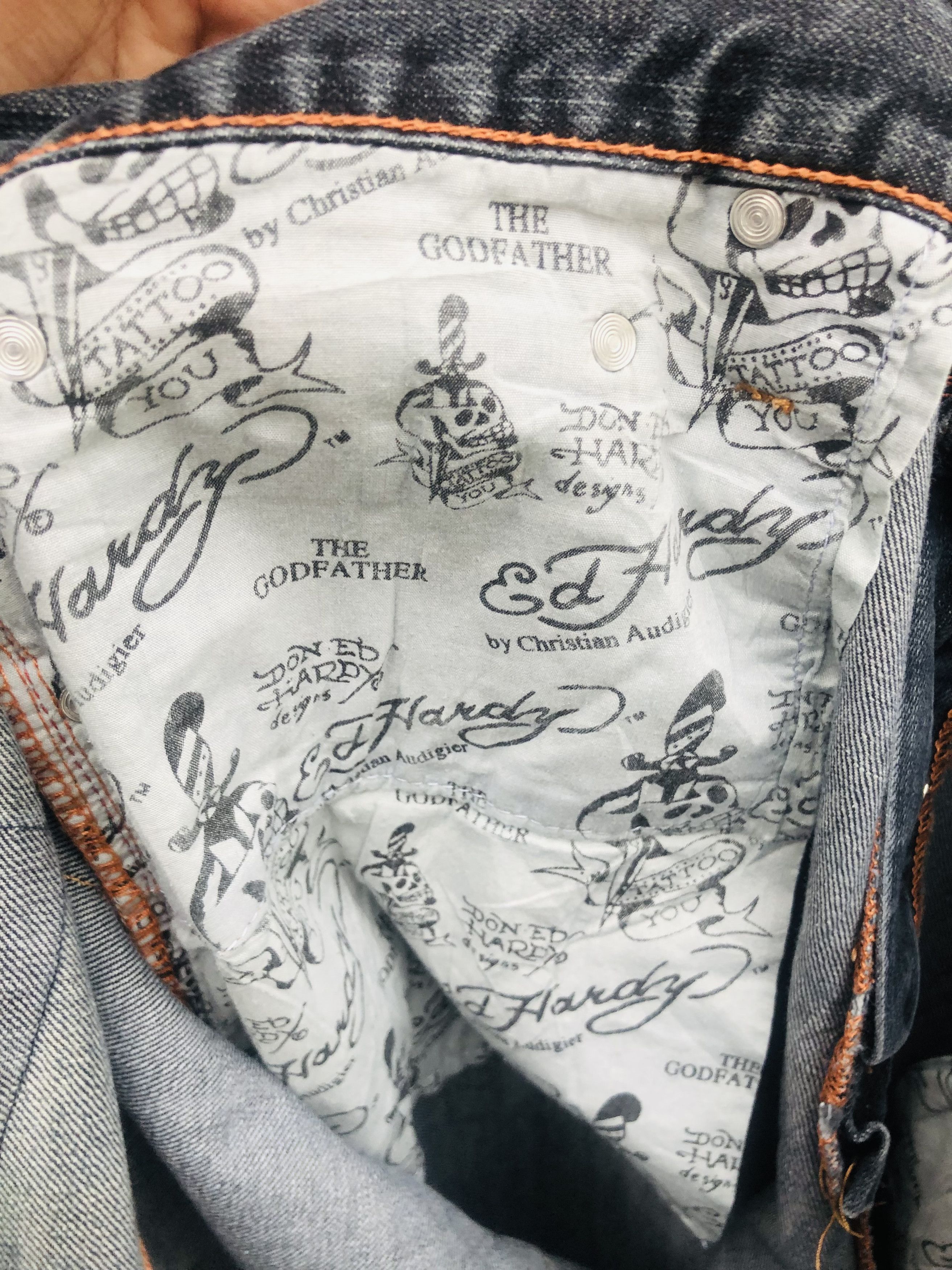 Japanese Brand Vintage Ed Hardy Designer Streetwear Fashion Style Size US 40 / EU 56 - 10 Thumbnail