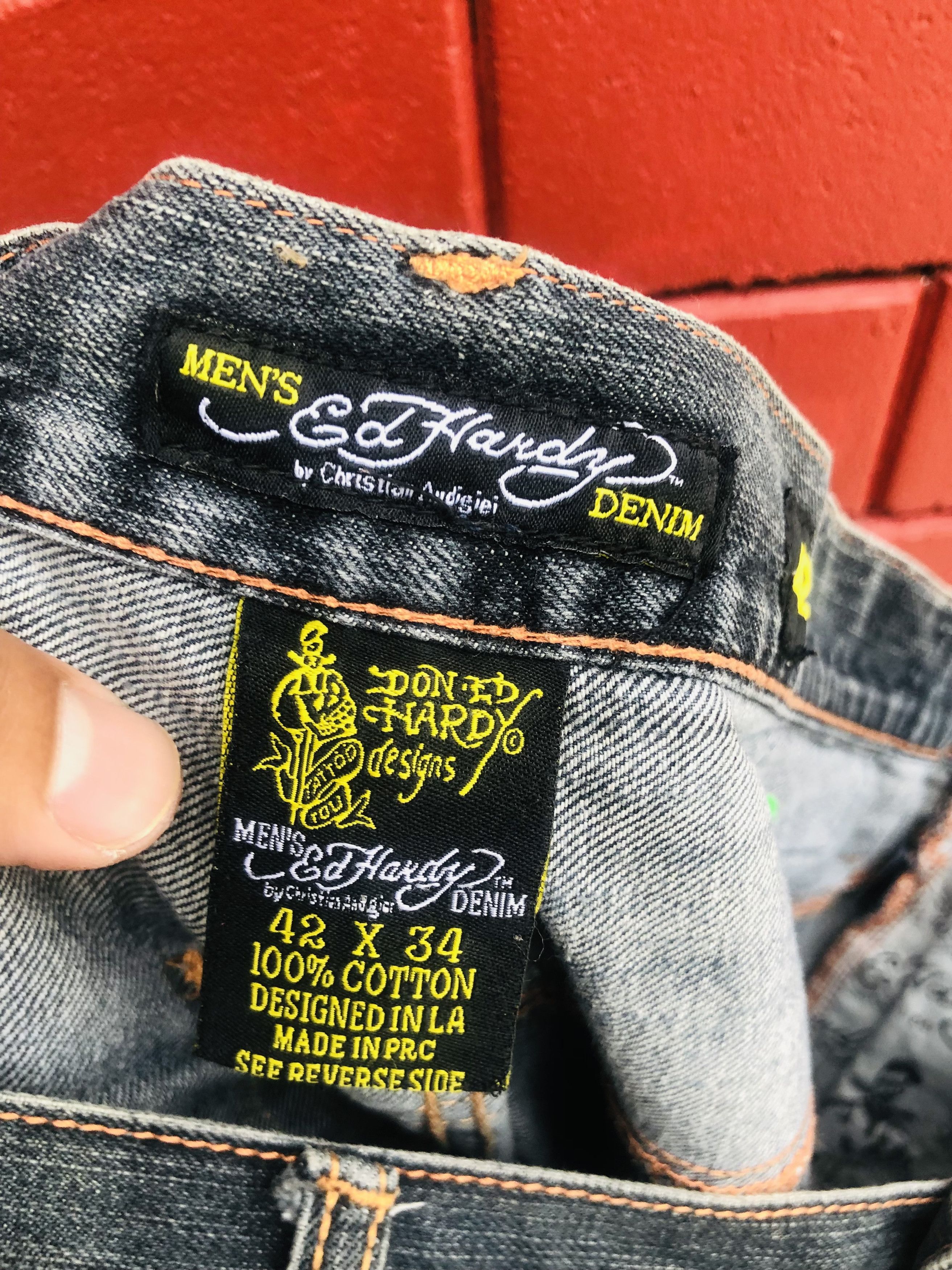 Japanese Brand Vintage Ed Hardy Designer Streetwear Fashion Style Size US 40 / EU 56 - 9 Thumbnail