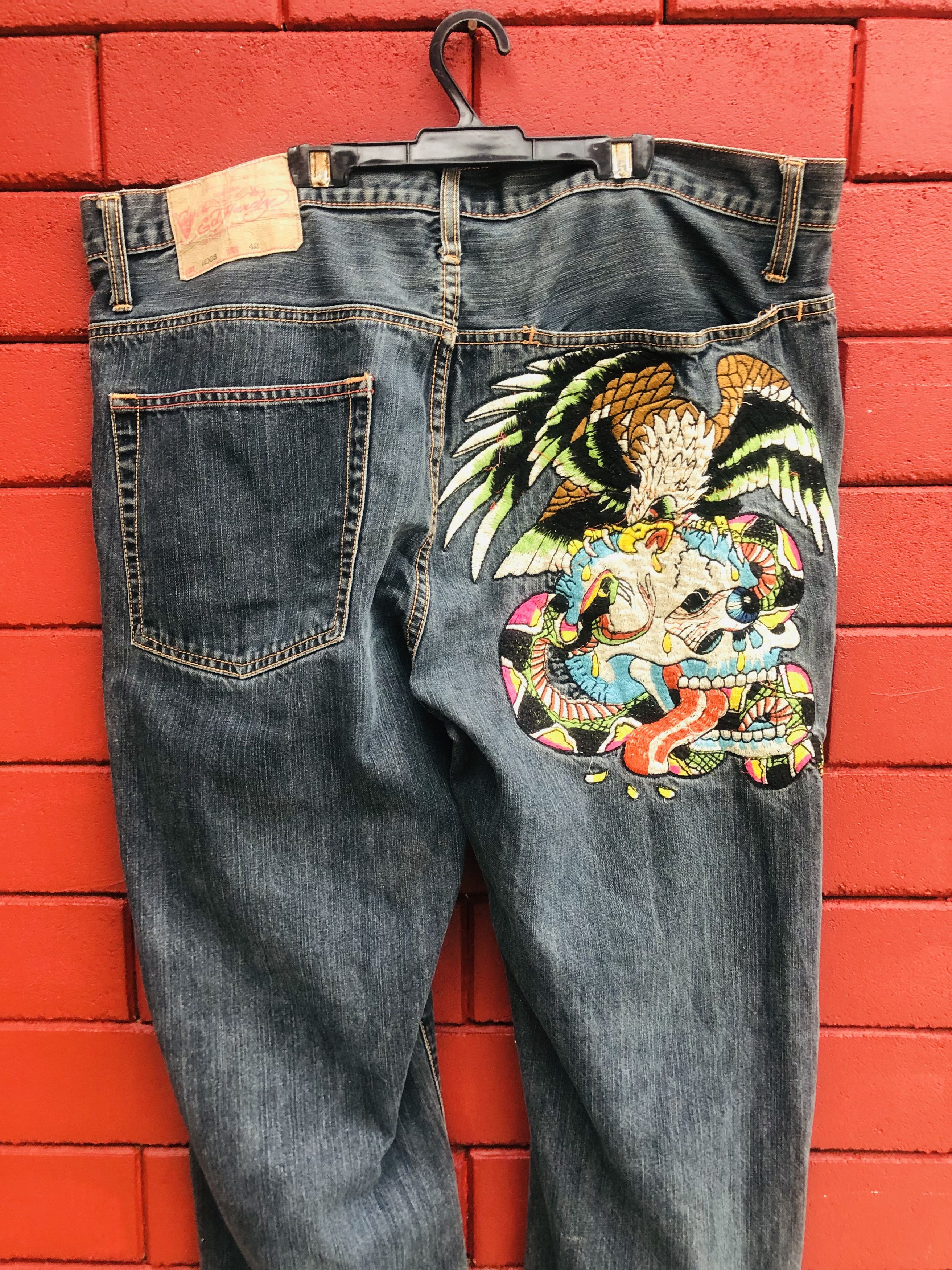 Japanese Brand Vintage Ed Hardy Designer Streetwear Fashion Style Size US 40 / EU 56 - 3 Thumbnail