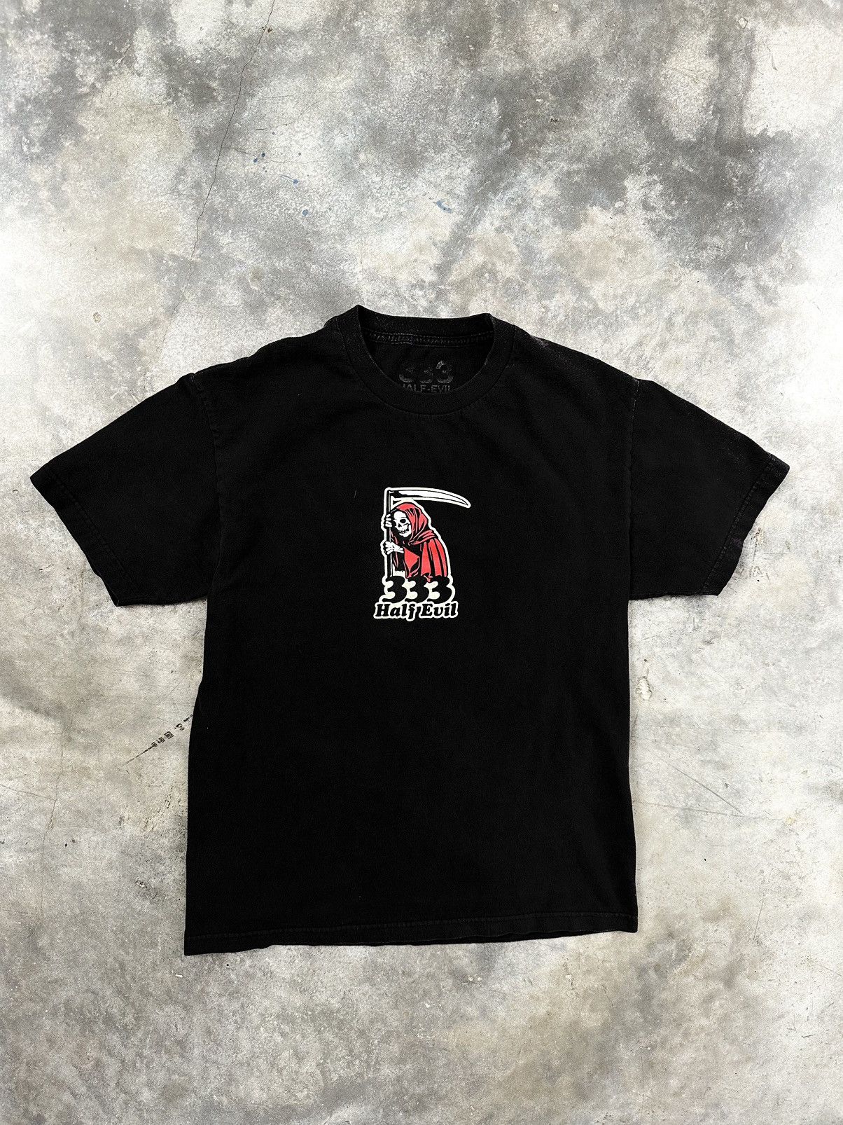 Half Evil Half Evil 333 Grim Reaper Tee Black Sz. Large Size US L / EU 52-54 / 3 - 1 Thumbnail