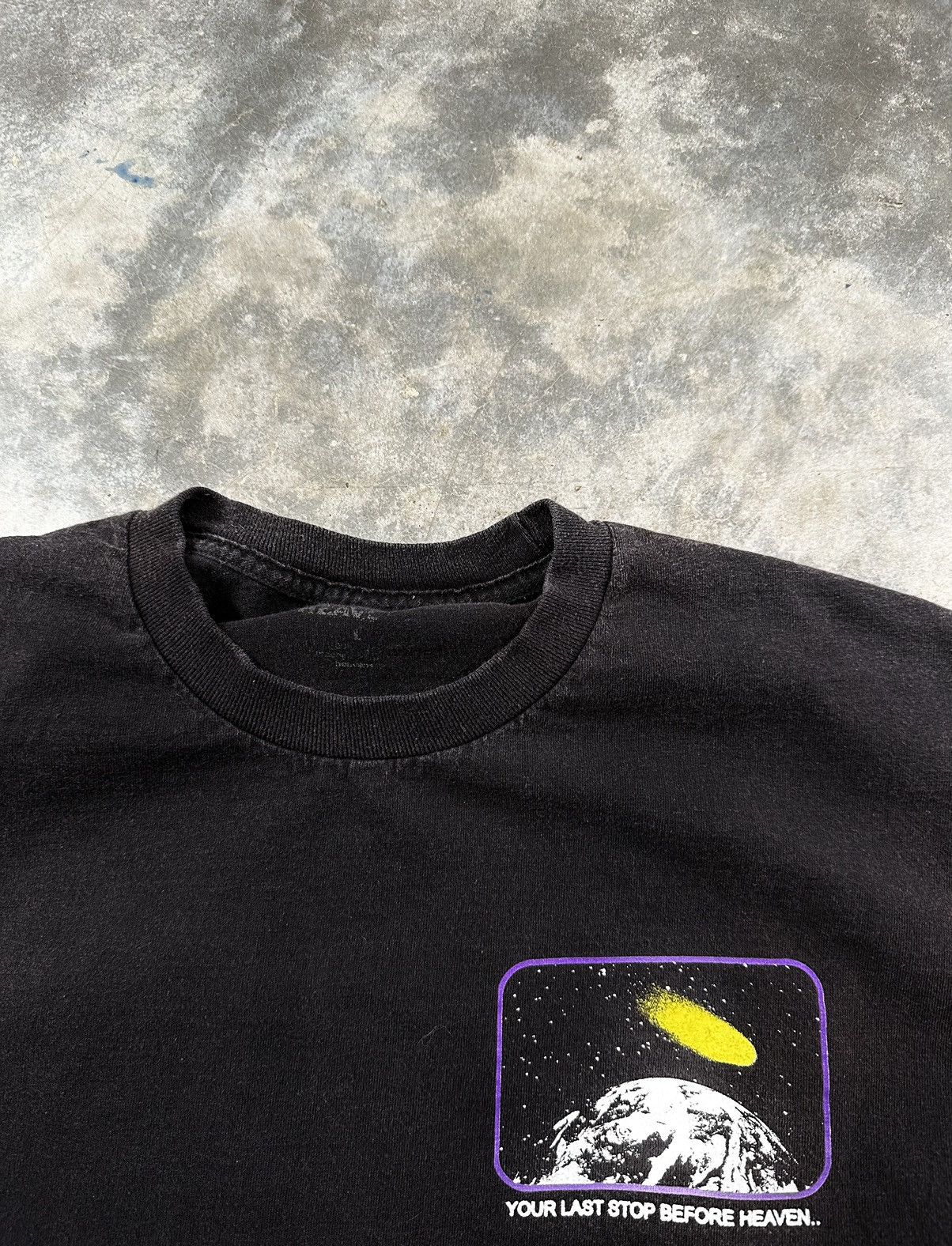 Other Heavens " Heavens Gate Suicide Cult " Tee Black Sz. Large Size US L / EU 52-54 / 3 - 4 Thumbnail