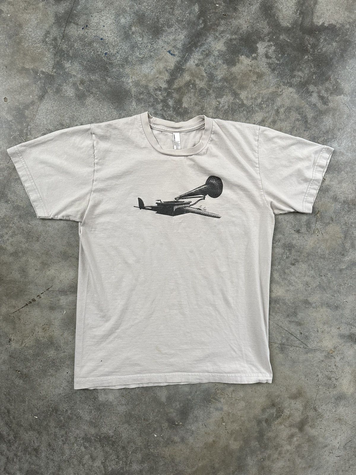 American Apparel × Vintage Vintage Neutral Milk Hotel Record Player Tee Medium Size US M / EU 48-50 / 2 - 1 Thumbnail