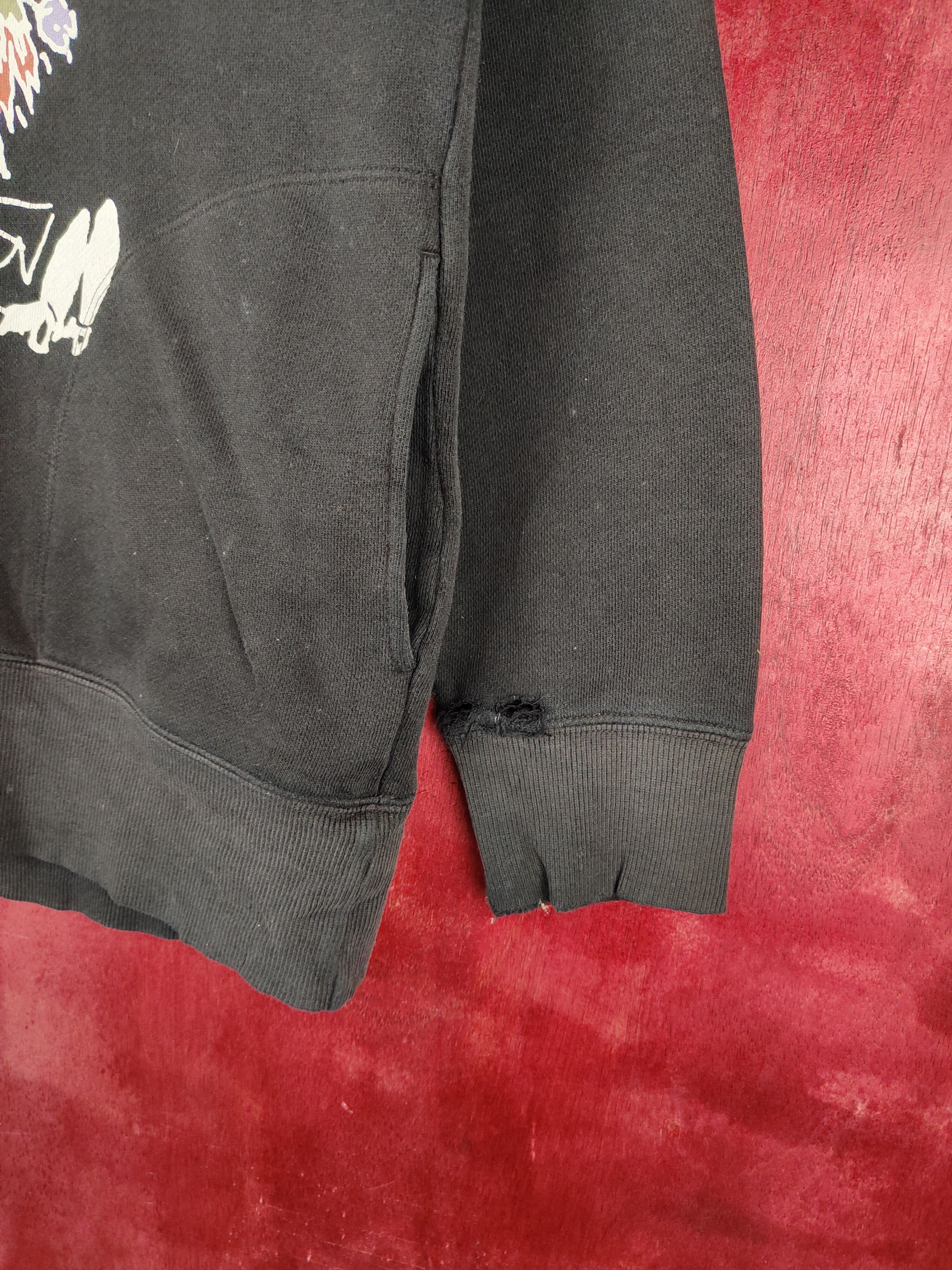 Japanese Brand Uniqlo Black Faded Moomin Hoodie Sweatshirt #315B Size M / US 6-8 / IT 42-44 - 9 Thumbnail