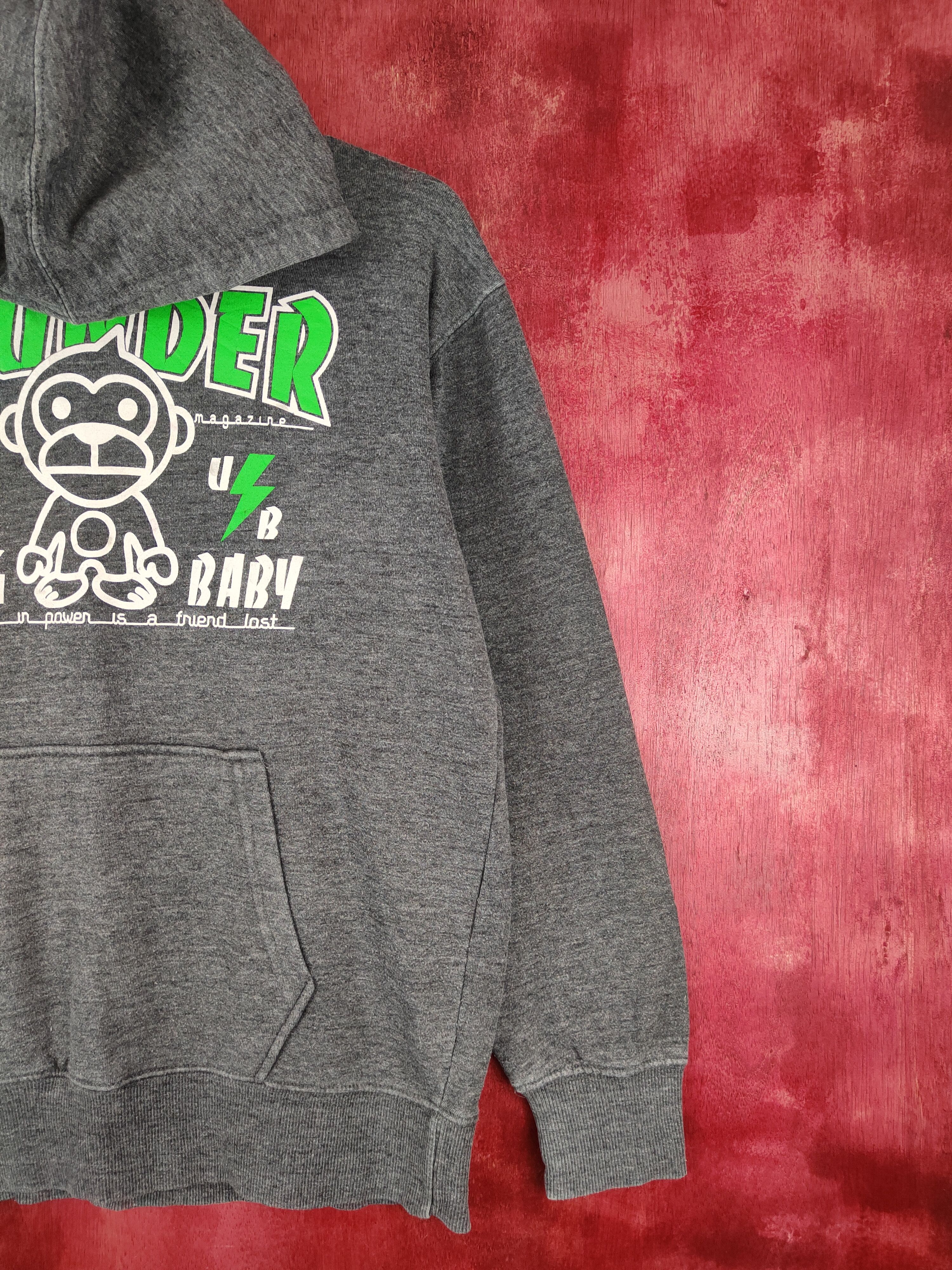 Japanese Brand DL UITTG Baby like bape Gray Hoodie Sweatshirt #310B Size US L / EU 52-54 / 3 - 6 Thumbnail