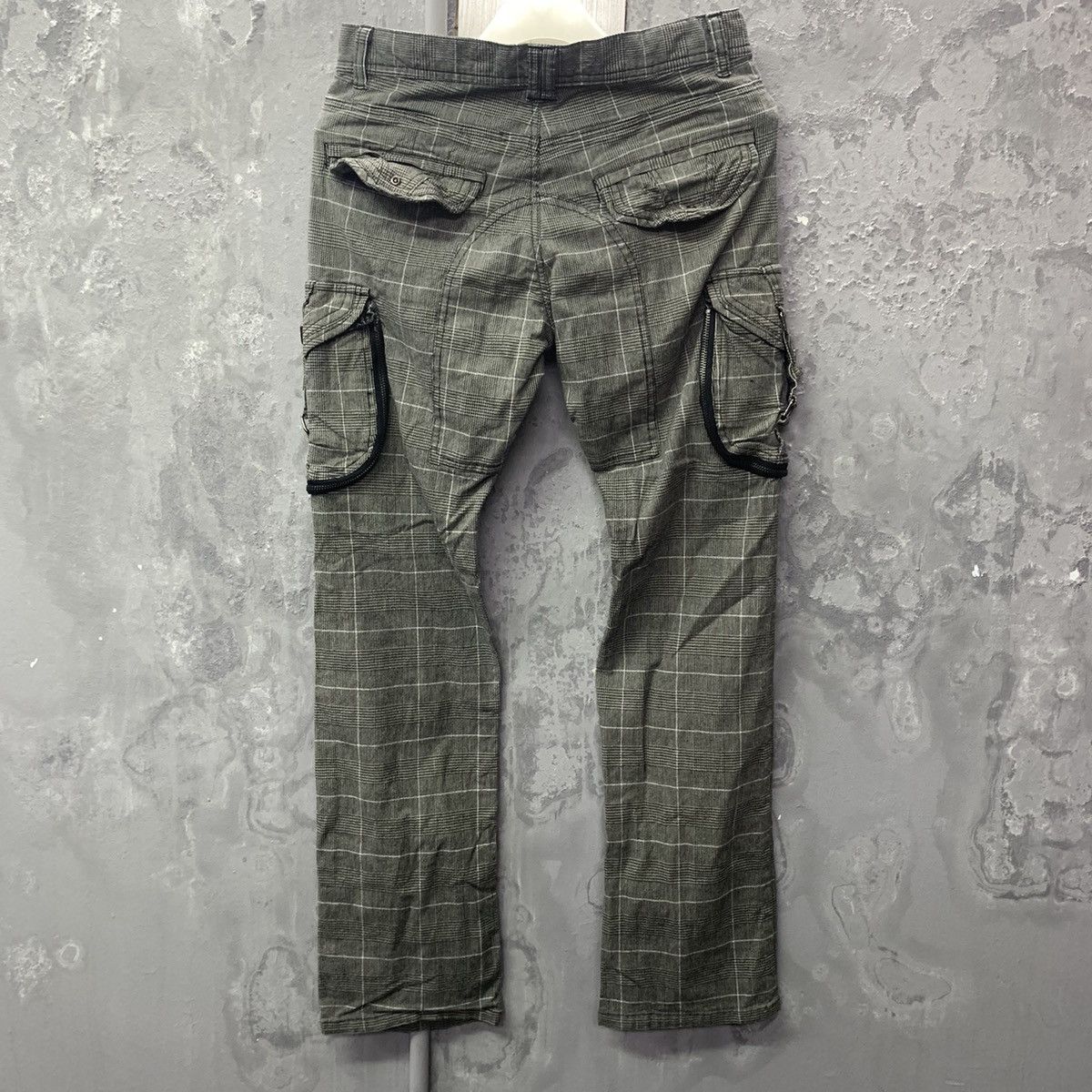 Japanese Brand Bondage Checkered 31040 S=Kone Cargo Pants Size US 29 - 10 Thumbnail