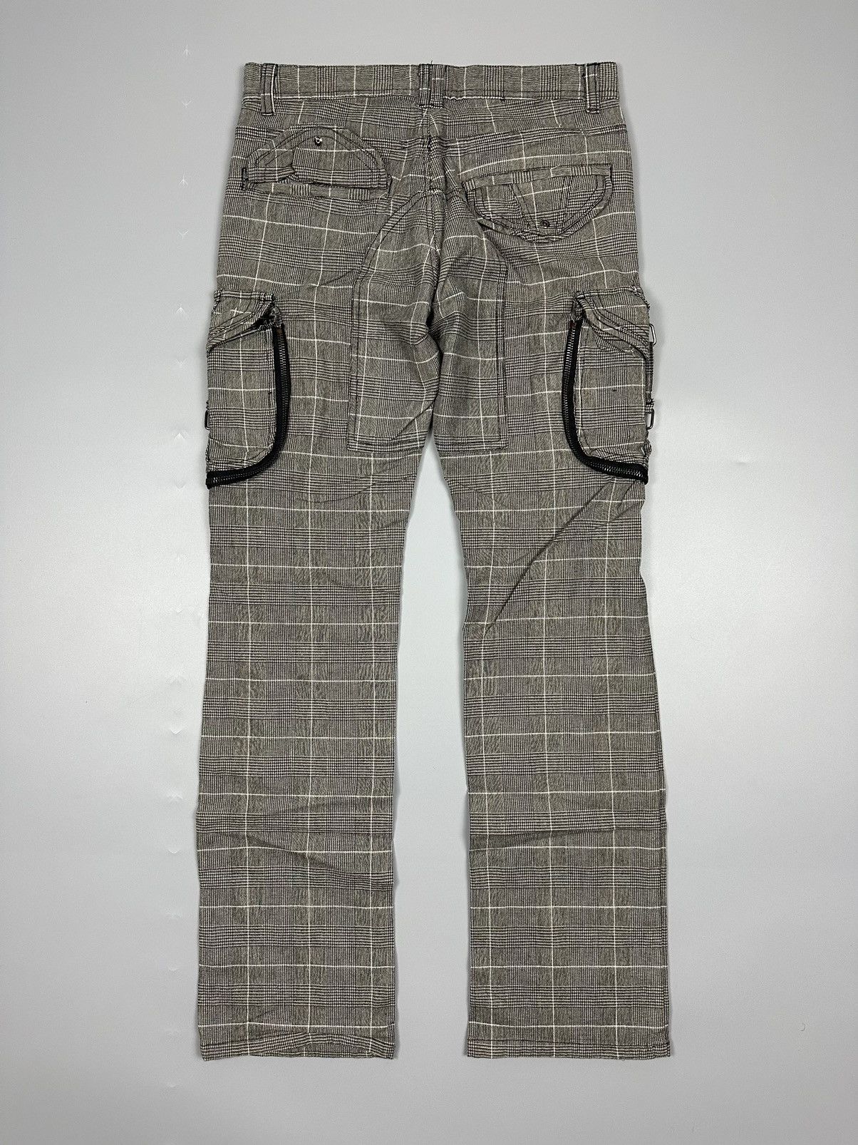 Japanese Brand Bondage Checkered 31040 S=Kone Cargo Pants Size US 29 - 2 Thumbnail