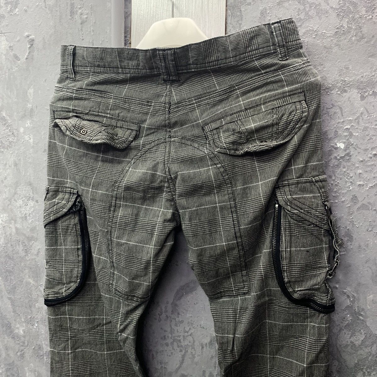 Japanese Brand Bondage Checkered 31040 S=Kone Cargo Pants Size US 29 - 11 Thumbnail