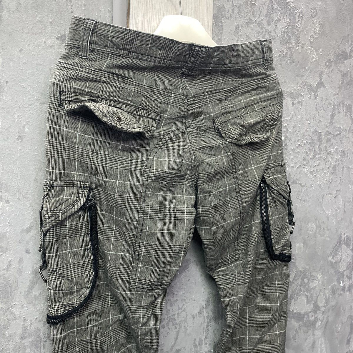 Japanese Brand Bondage Checkered 31040 S=Kone Cargo Pants Size US 29 - 12 Thumbnail