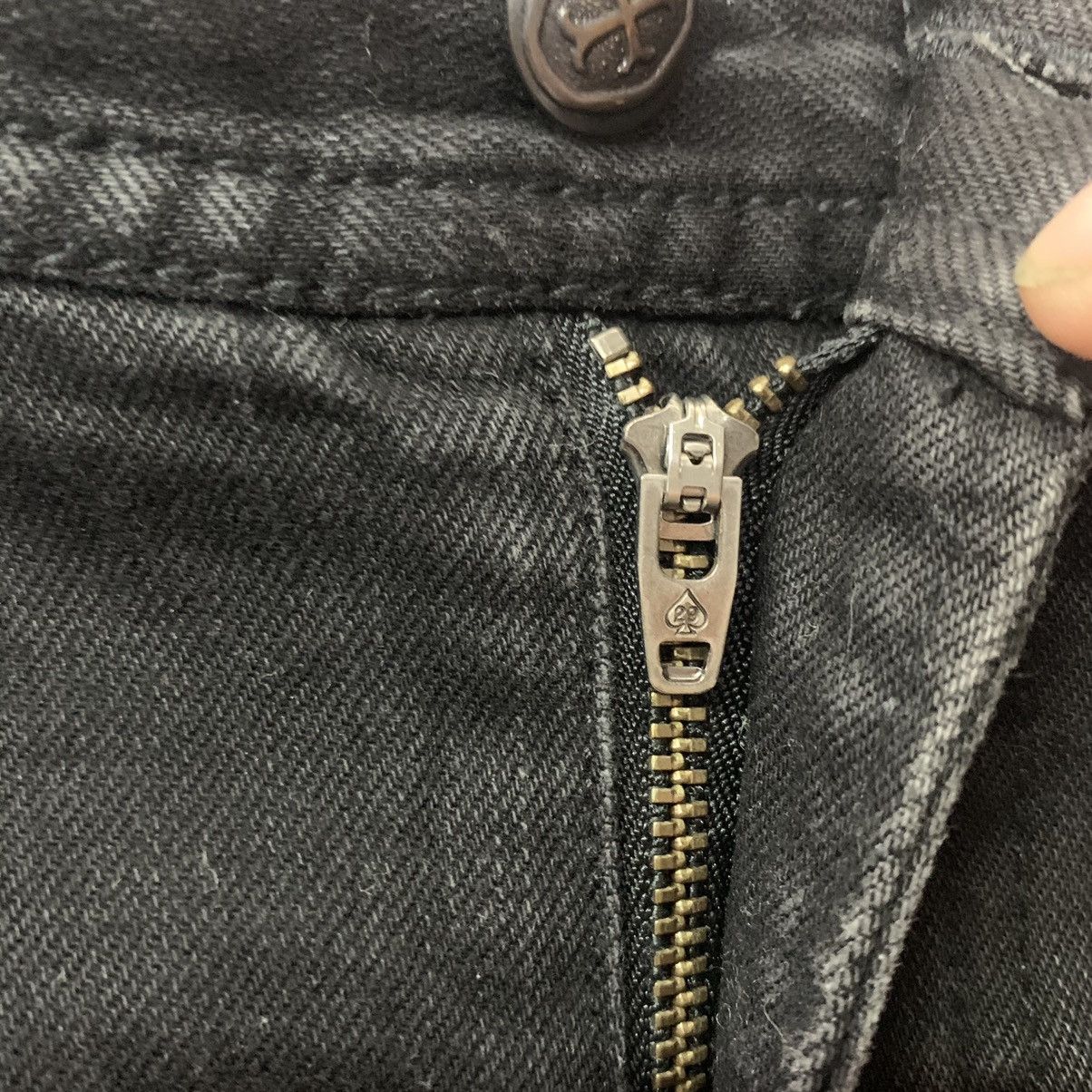 Japanese Brand Natural Born Addiction Dragon art Embroidered Black Denim Size US 31 - 7 Thumbnail