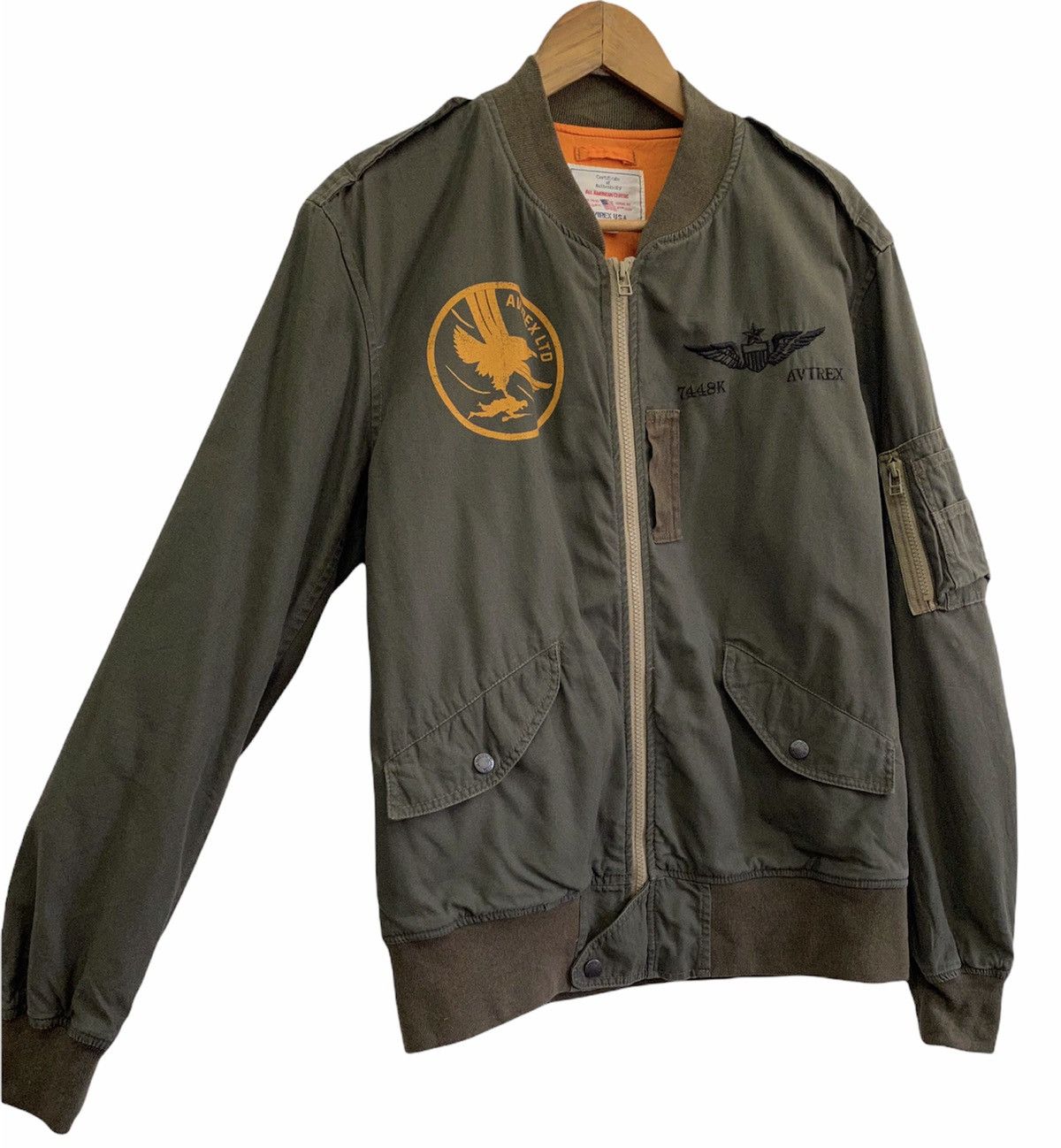 Alpha Industries 🔥VINTAGE AVIREX LTD USA PATCHWORK BOMBER JACKET Size US M / EU 48-50 / 2 - 5 Thumbnail