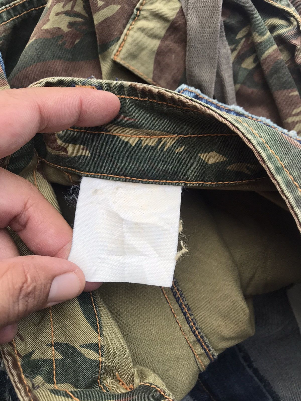Other Rare Hybrid Denim Camo Military Cargo Streetwear Pants Size US 30 / EU 46 - 12 Thumbnail