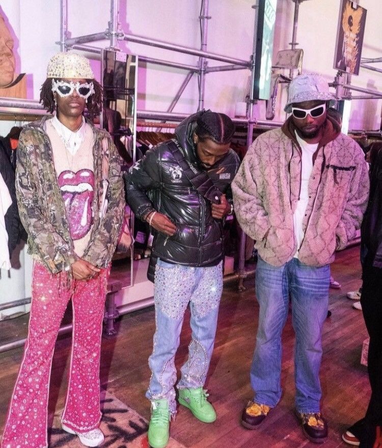 Slumxweirdo Broken Jewel Denim Pink Sample