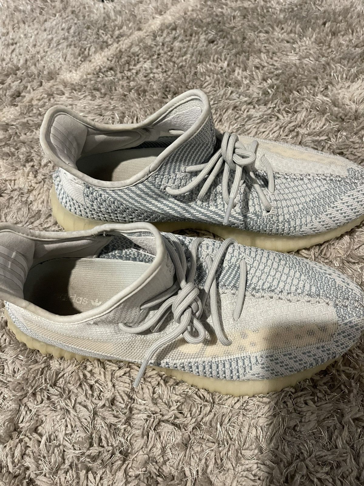 Adidas × Kanye West Yeezy Boost 350 V2 Cloud White Non-Reflective 2019 Size US 11.5 / EU 44-45 - 2 Thumbnail