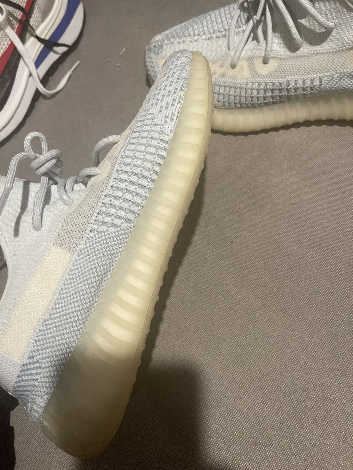 Adidas × Kanye West Yeezy Boost 350 V2 Cloud White Non-Reflective 2019 Size US 11.5 / EU 44-45 - 8 Thumbnail