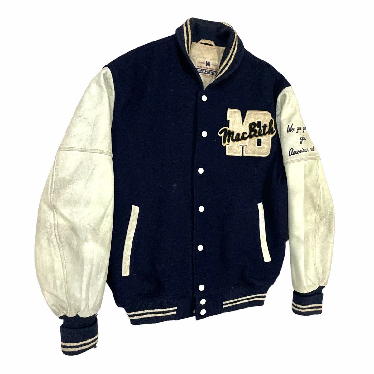 Macbeth × Vintage 💥 80s MACBETH SPORTSMAN VARSITY JACKET Size US L / EU 52-54 / 3 - 3 Thumbnail