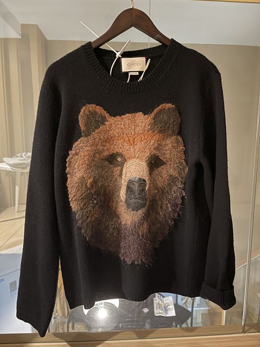 Gucci GUCCI embroidered BEAR SWEATER Grailed