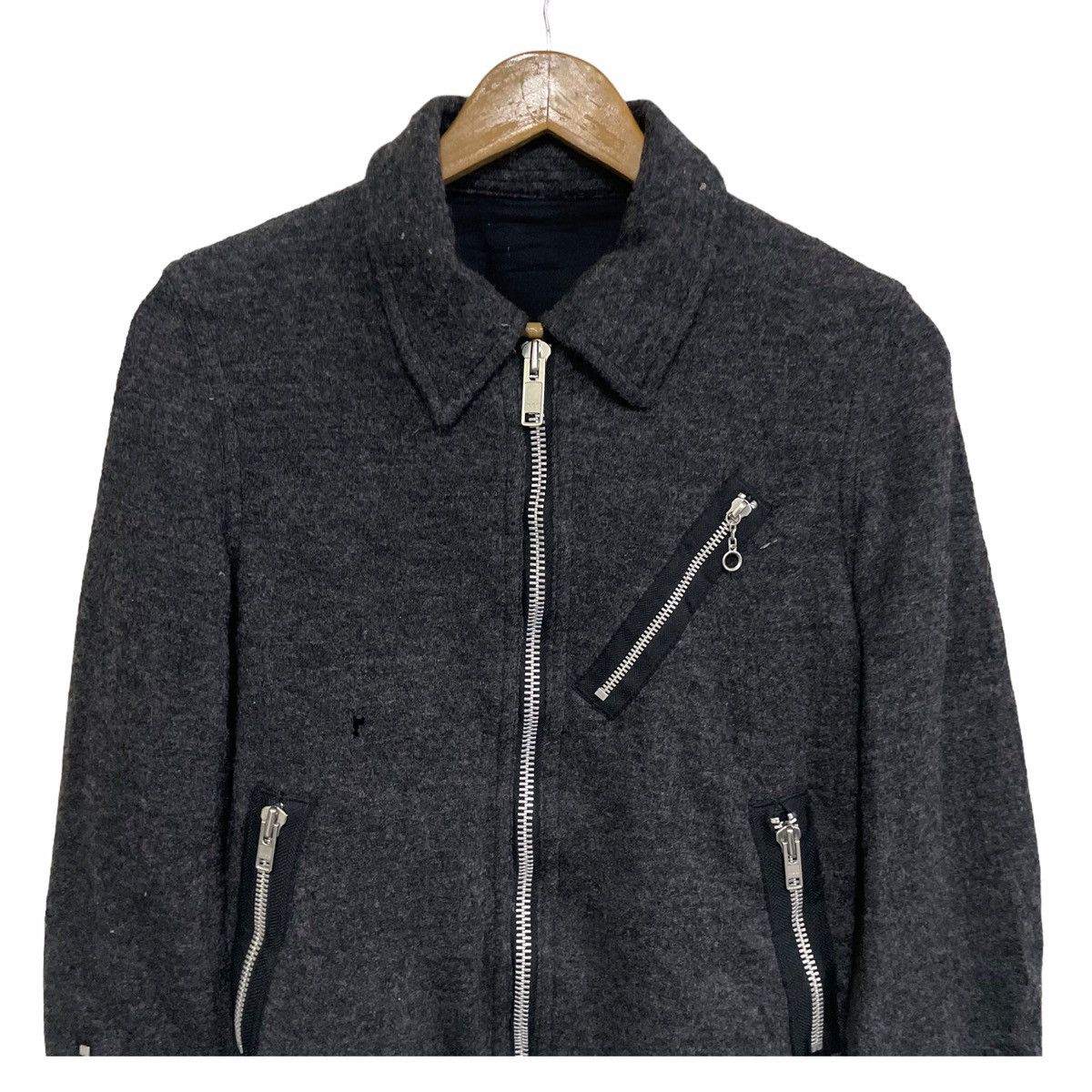 14th Addiction × Le Grande Bleu (L.G.B.) × SHIPS 💥 BIKER SHIPS SEDITIONARIES WOOL JACKET Size US M / EU 48-50 / 2 - 4 Thumbnail