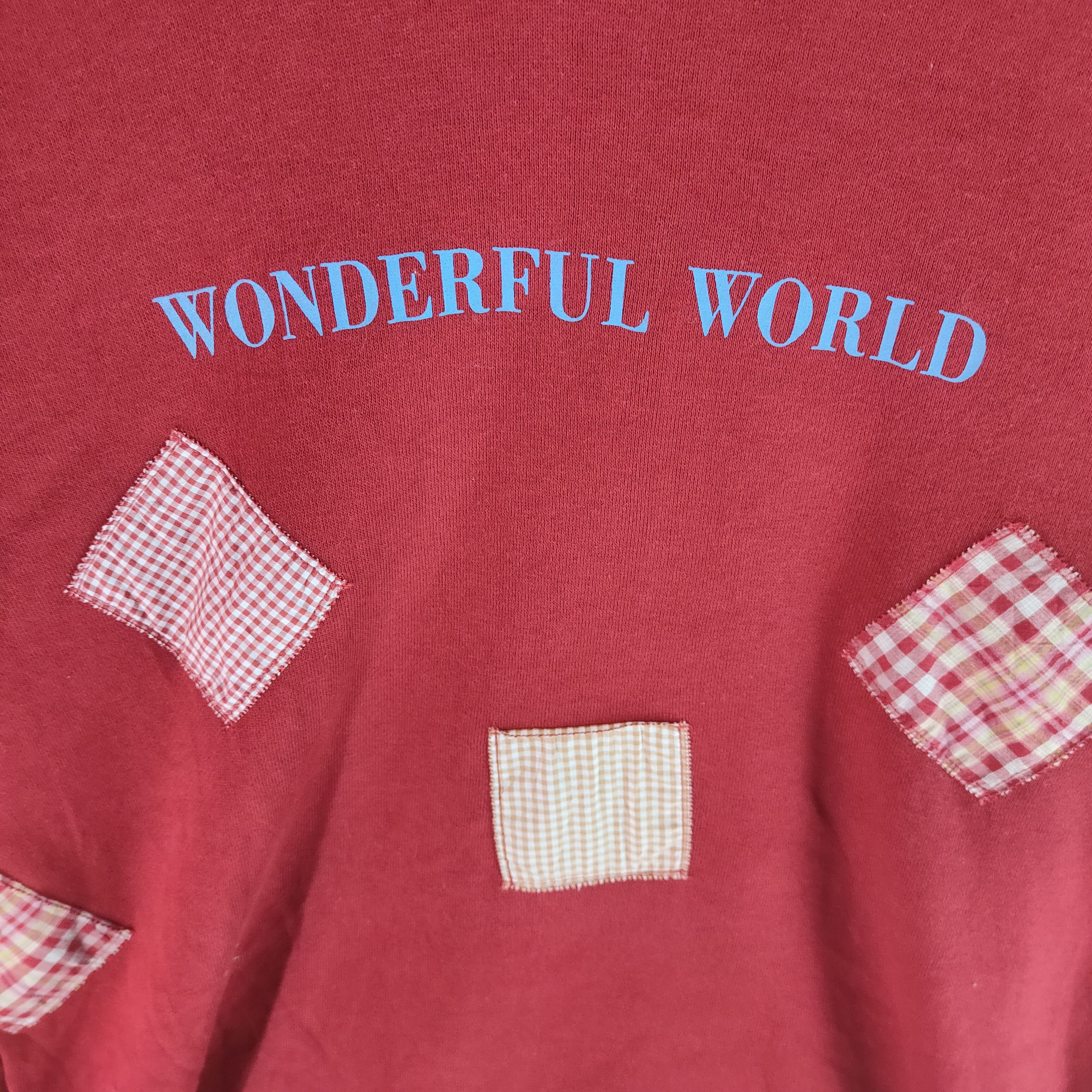 Other WONDERFUL WORLD Spell Out Patches Cool Design Sweatshirt Size US M / EU 48-50 / 2 - 3 Thumbnail