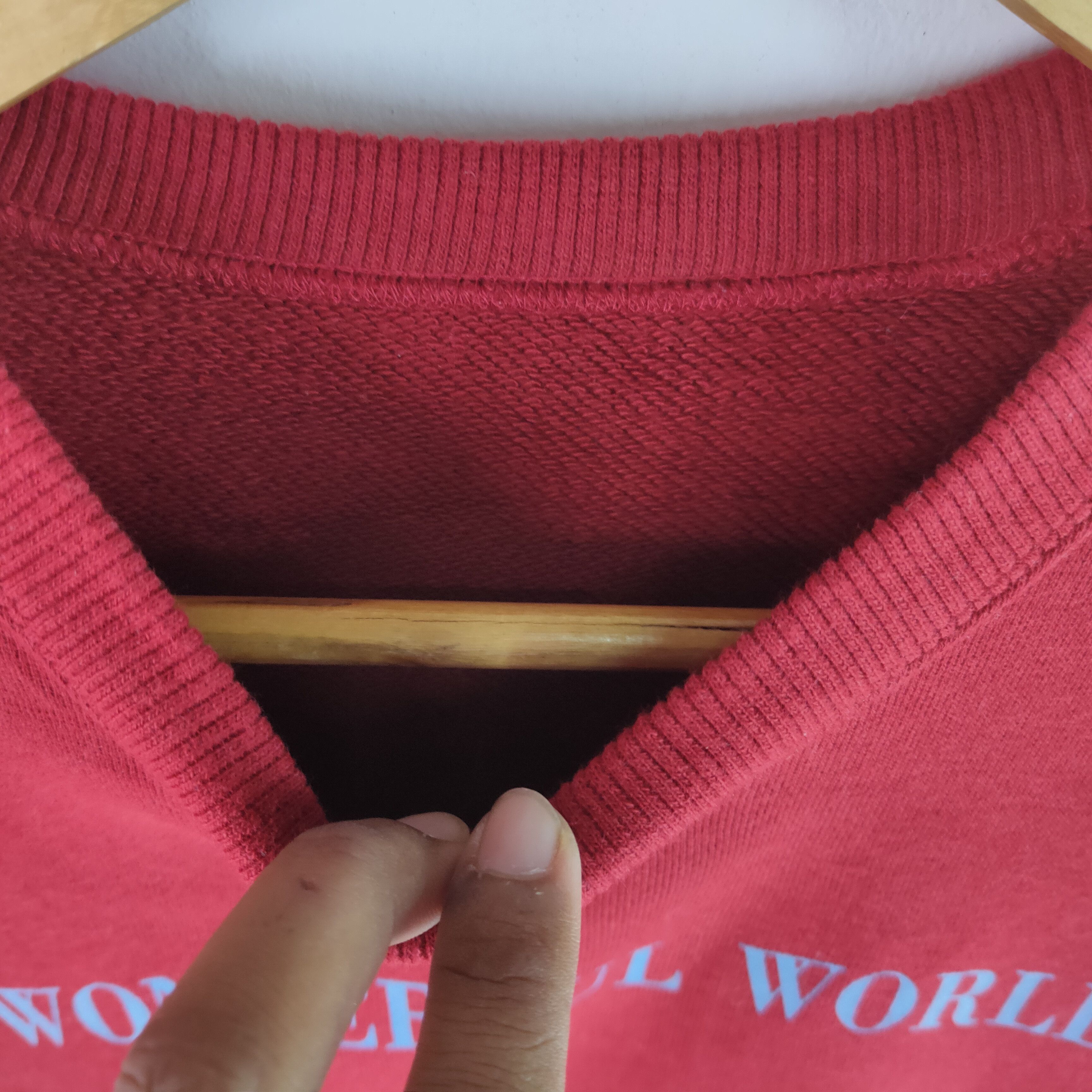 Other WONDERFUL WORLD Spell Out Patches Cool Design Sweatshirt Size US M / EU 48-50 / 2 - 4 Thumbnail