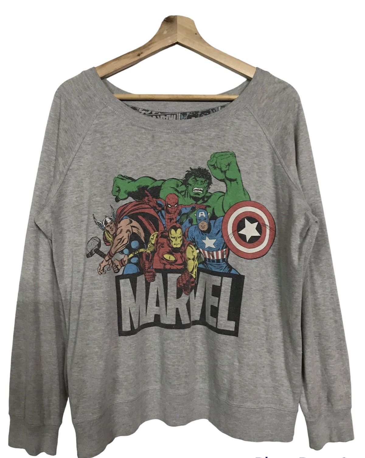 If Six Was Nine × Marvel Comics Marvel Revisible Sweatshirt Crewneck Pullover Size L / US 10 / IT 46 - 2 Thumbnail