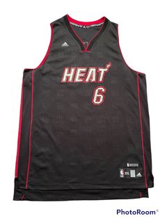 Lebron James Miami Heat 6 Jersey | Grailed