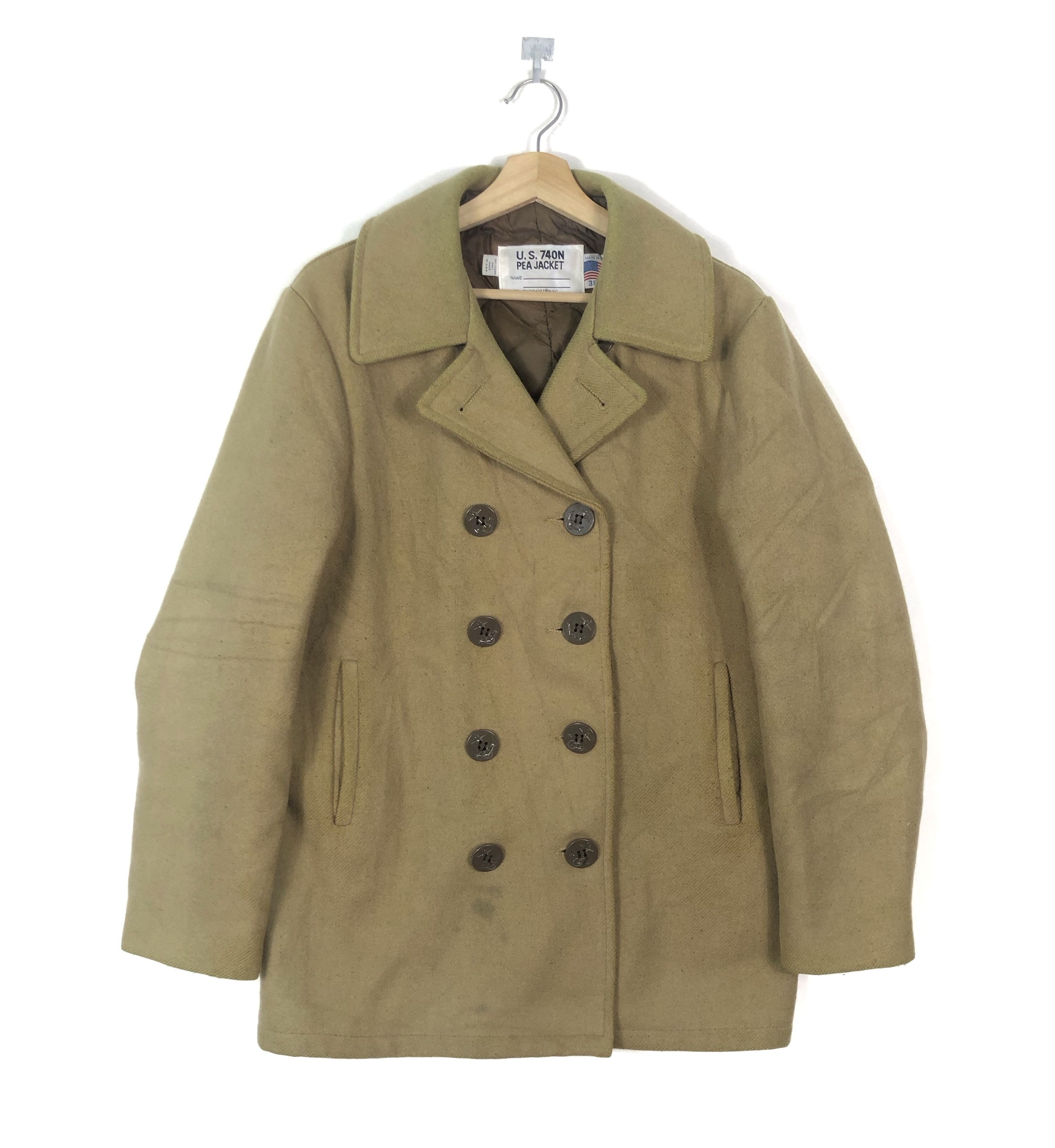 VINTAGE SCHOTT US 740N WOOL PEA JACKET