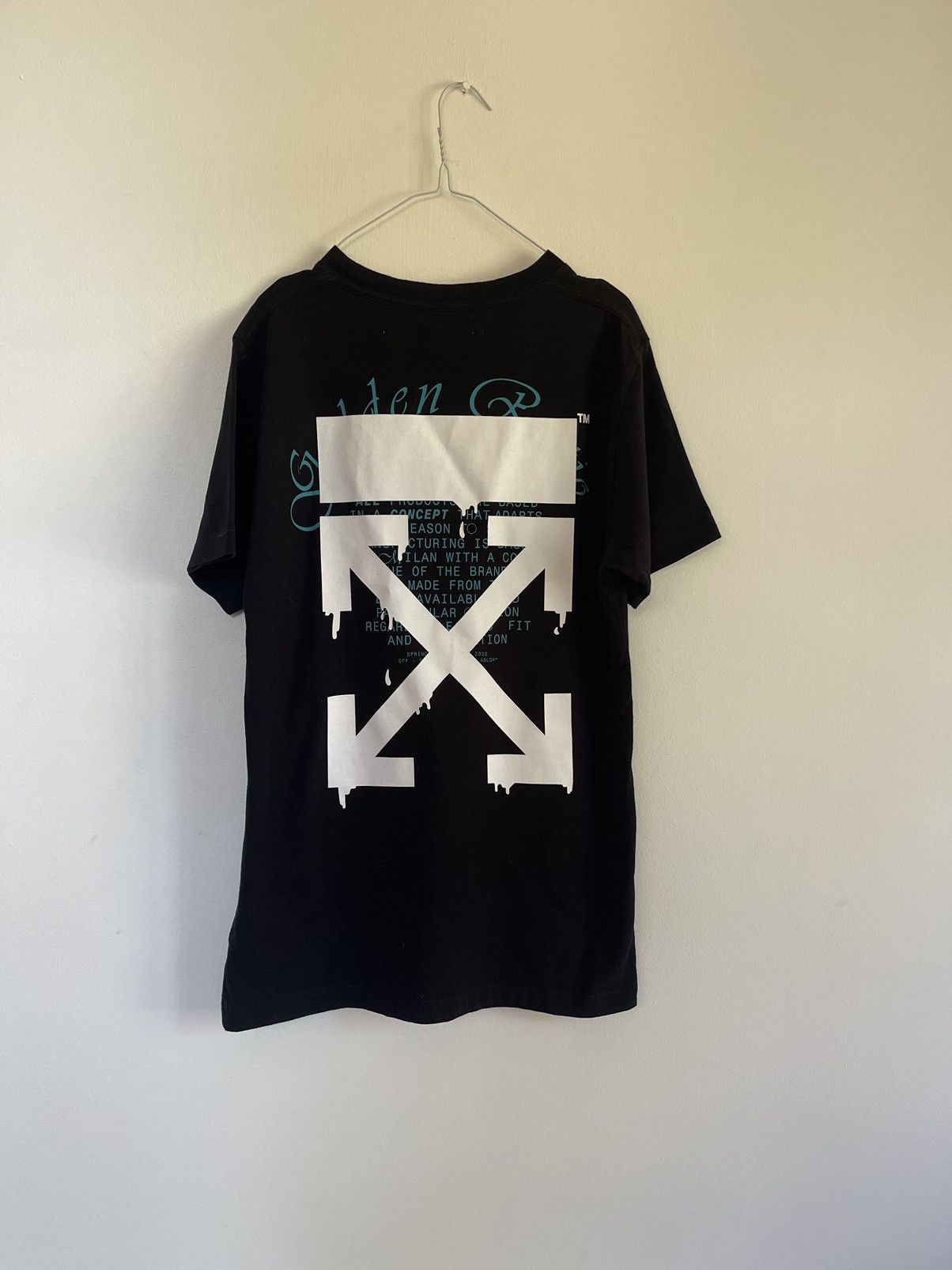 Off white SS20 Dripping Arrows TEE