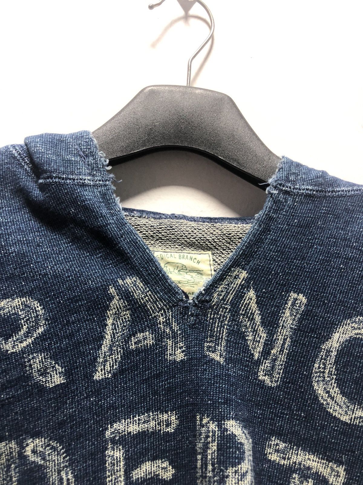 Indigo × Japanese Brand MEDICAL BRANCH Hoodie Indigo Japan Made Distressed Hoodie Size US M / EU 48-50 / 2 - 4 Thumbnail