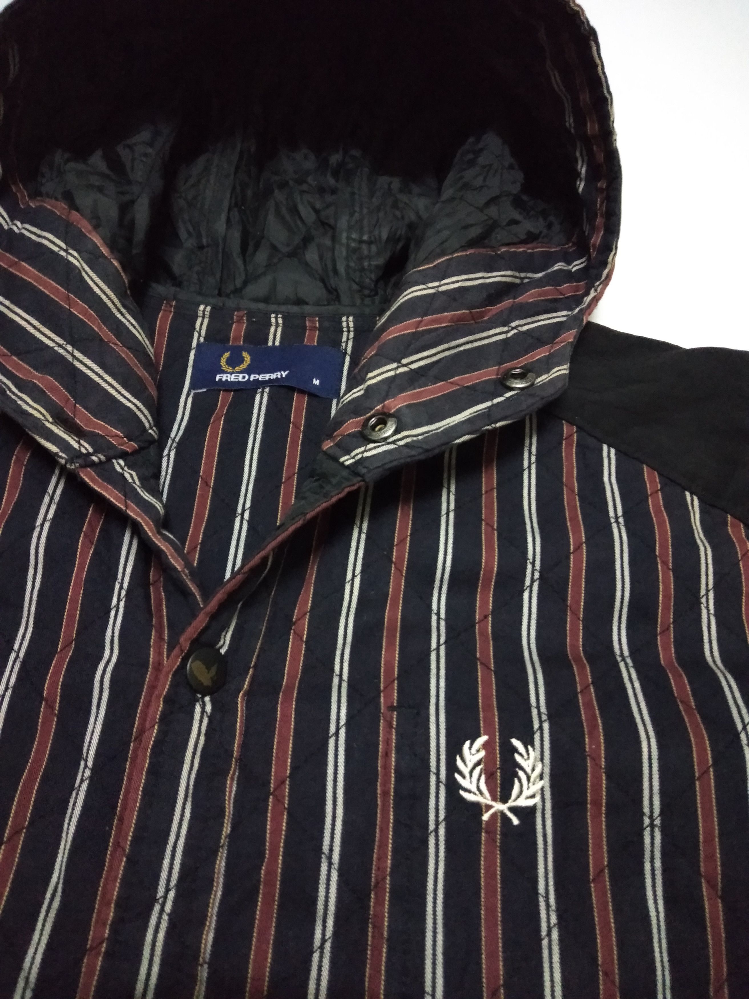 Fred Perry Snap button Jacket stripe design Size US M / EU 48-50 / 2 - 9 Thumbnail