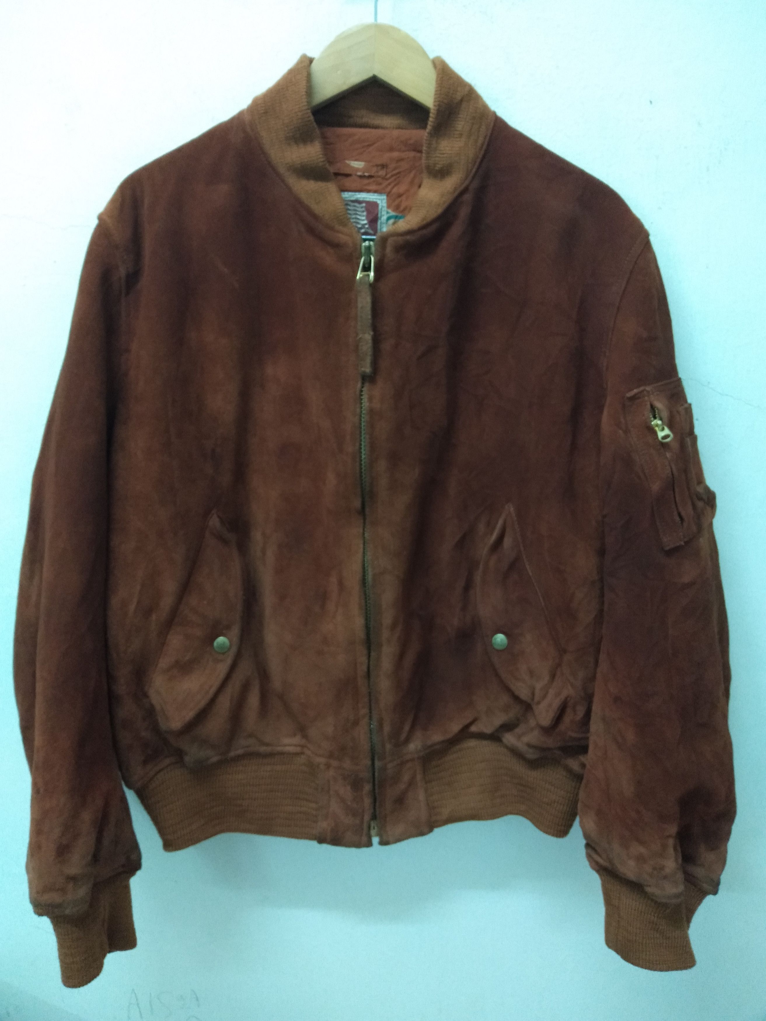 Karl Helmut Leather Jacket Bomber Style Karl Helmut Size US XL / EU 56 / 4 - 3 Thumbnail