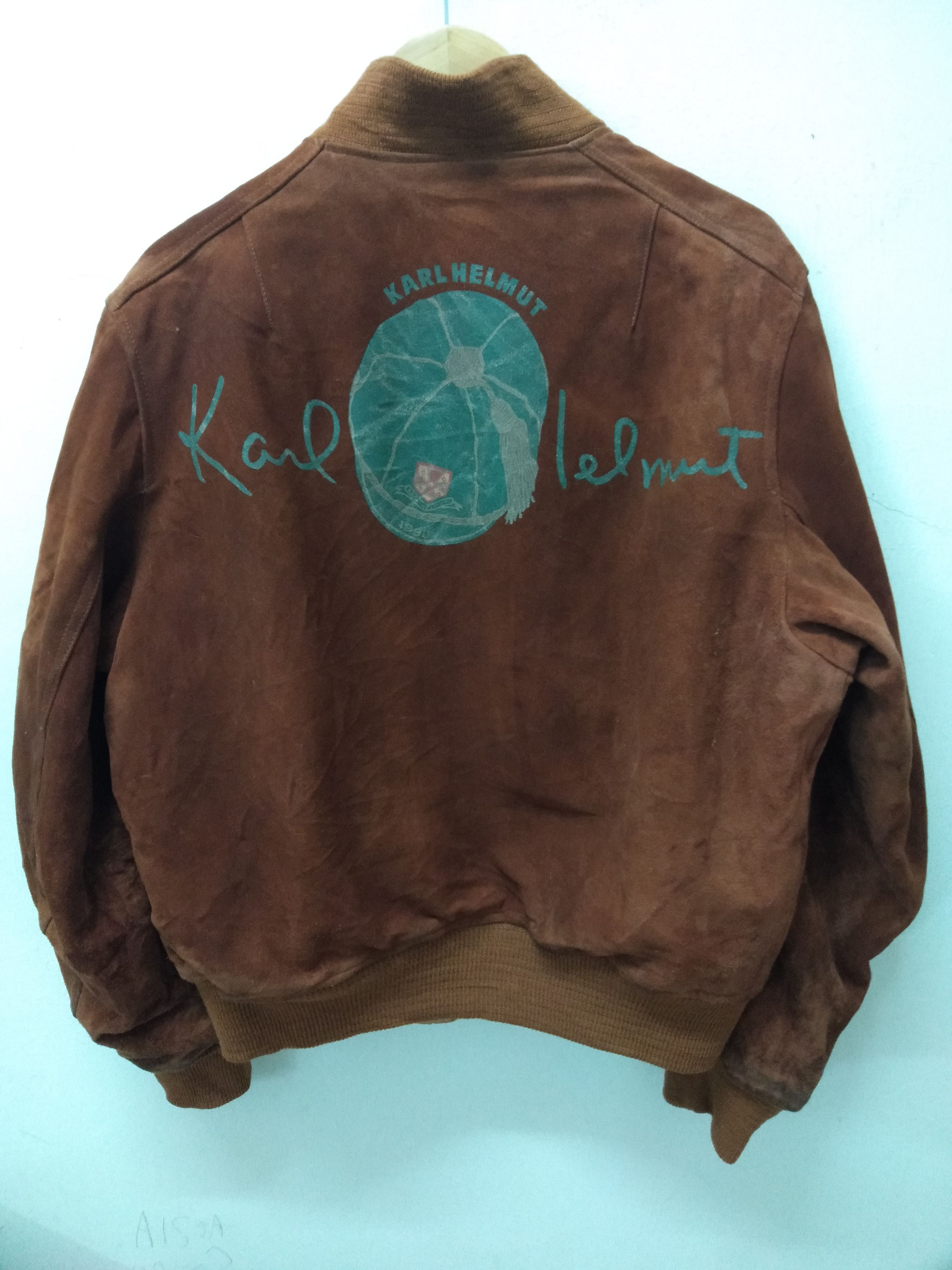 Karl Helmut Leather Jacket Bomber Style Karl Helmut Size US XL / EU 56 / 4 - 2 Thumbnail