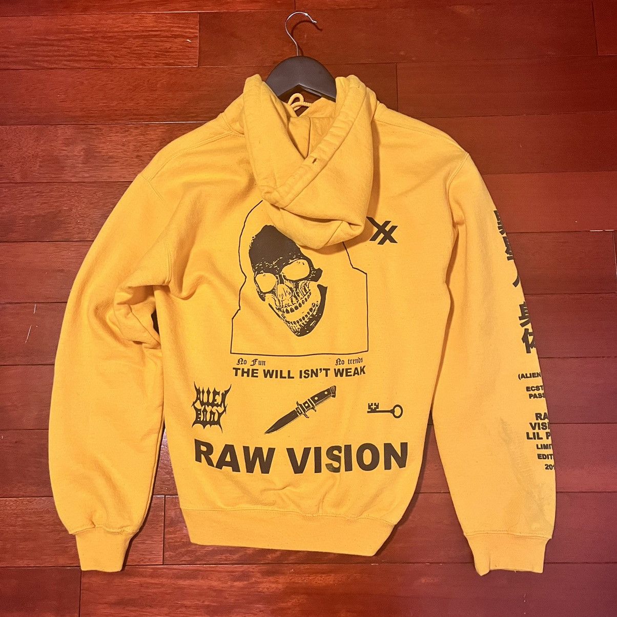 LIL PEEP LiL Peep x Alien Body Yellow Hoodie Grailed