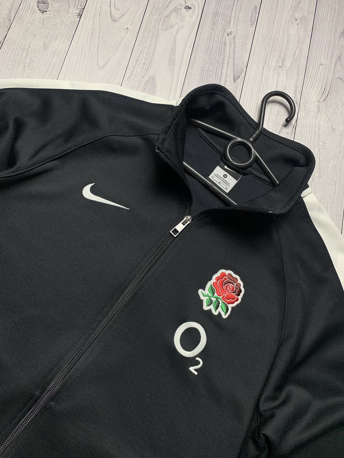 Vintage Vintage Nike England Rugby track jacket size M Size US M / EU 48-50 / 2 - 2 Thumbnail