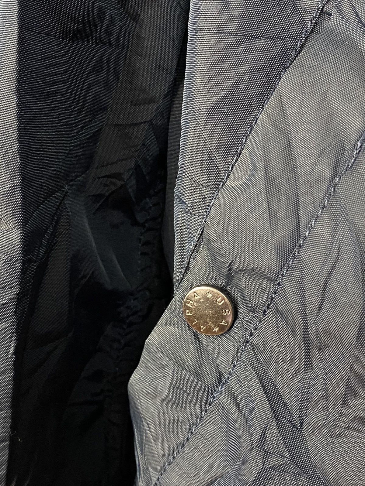 Alpha Industries × Vintage Alpha Industries vintage navy bomber jacket Size US XL / EU 56 / 4 - 6 Thumbnail